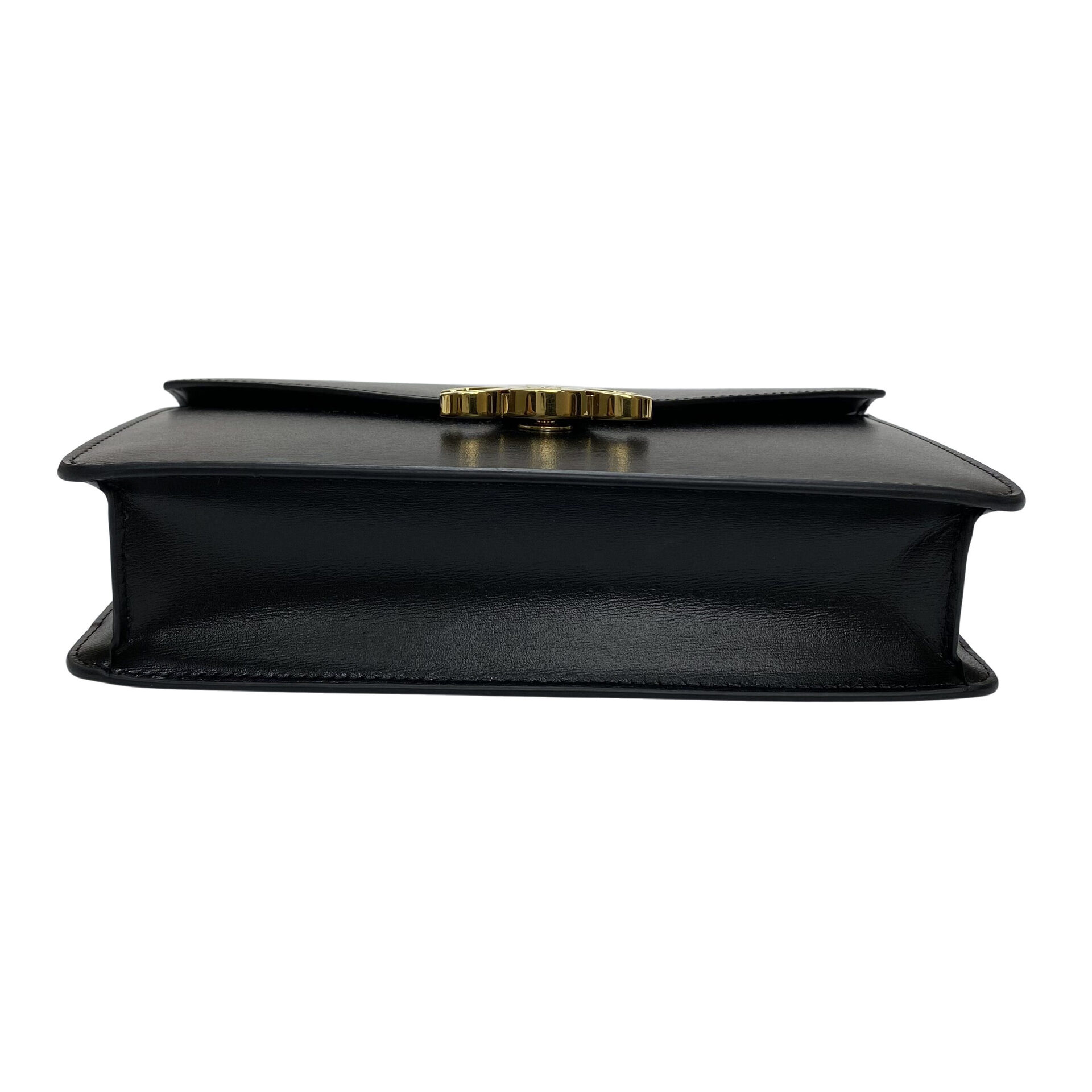 Bolsa Celine Triomphe Margo Wallet Chain Preta