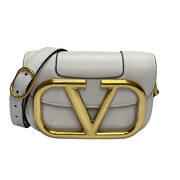 Bolsa Valentino Garavani Supervee Couro Branco