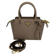 Bolsa Prada Mini Couro Saffiano Nude