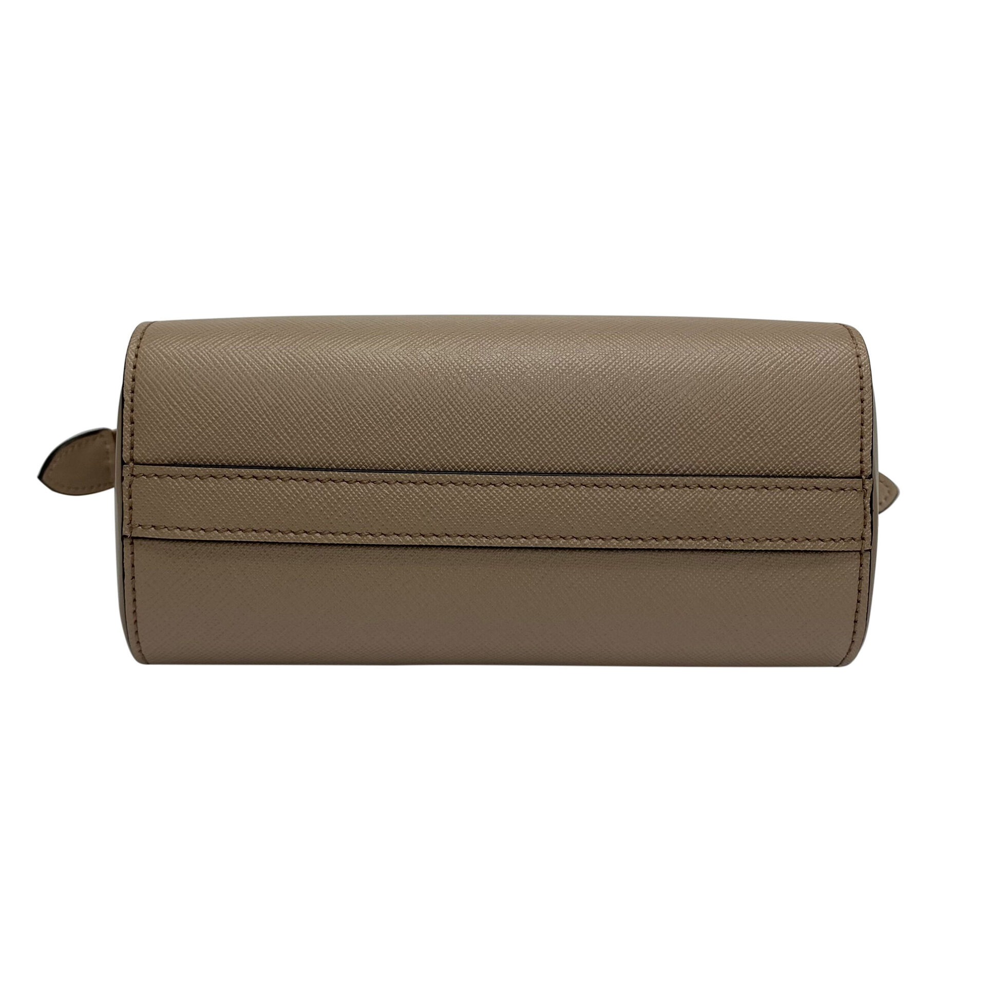 Bolsa Prada Mini Couro Saffiano Nude