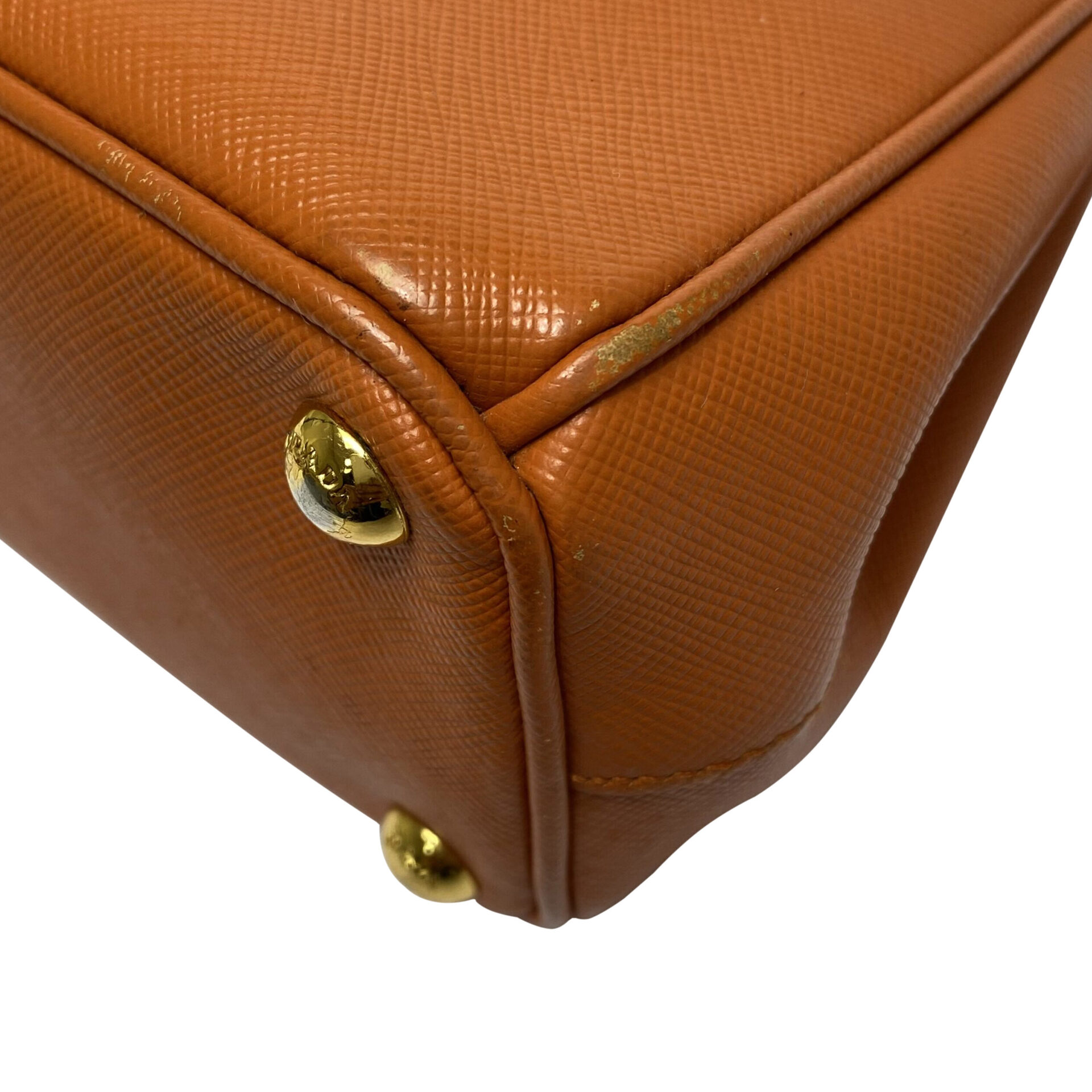 Bolsa Prada Mini Galleria Saffiano Laranja