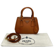 Bolsa Prada Mini Galleria Saffiano Laranja