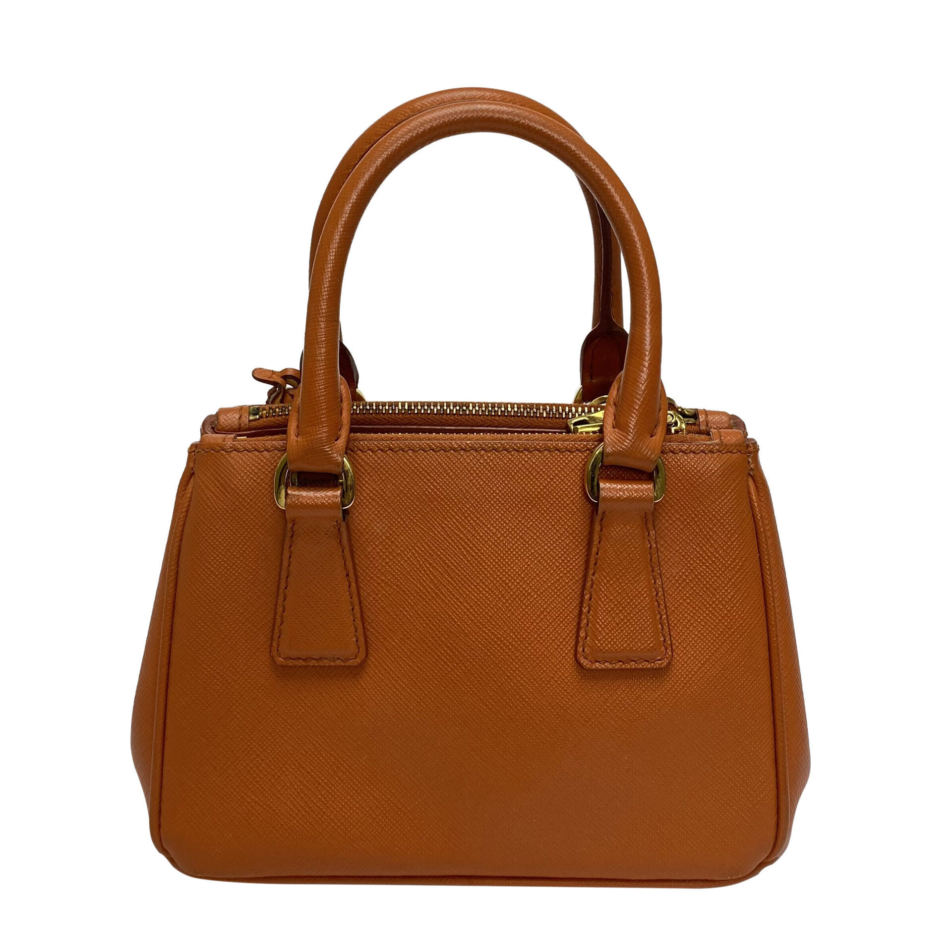 Bolsa Prada Mini Galleria Saffiano Laranja