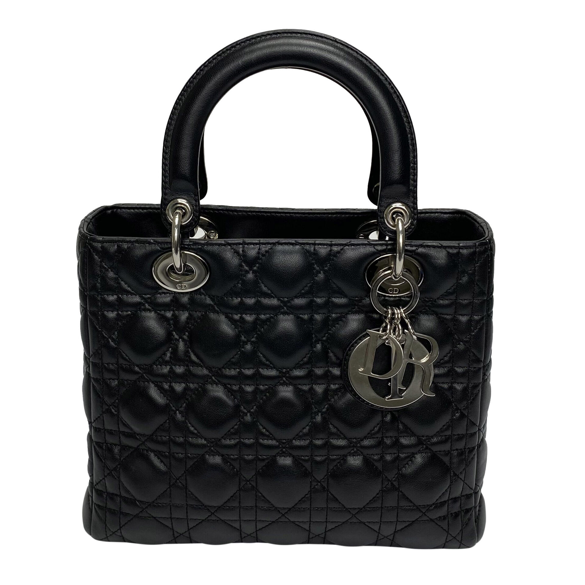 Bolsa Christian Dior Lady Dior Preta