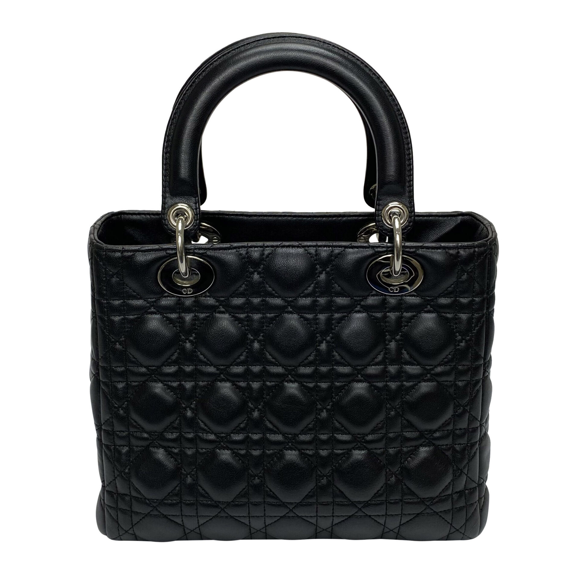 Bolsa Christian Dior Lady Dior Preta