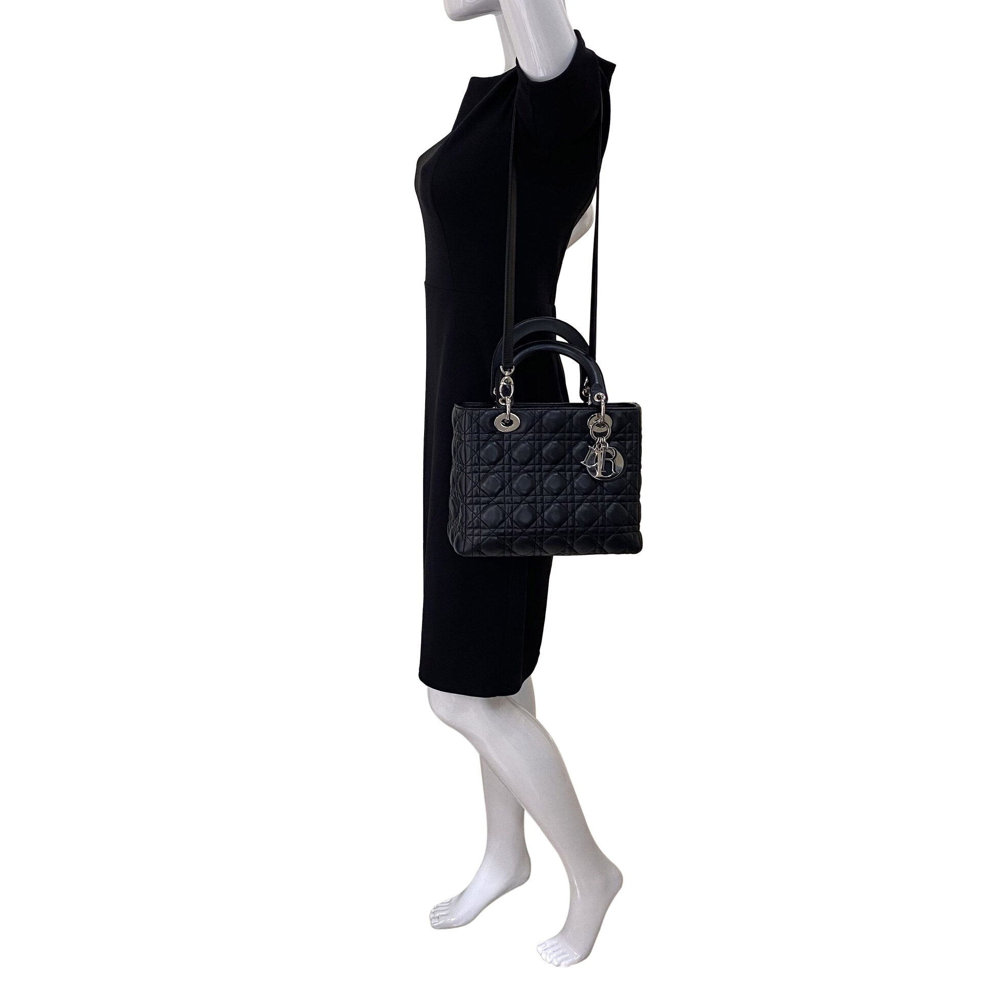 Bolsa Christian Dior Lady Dior Preta