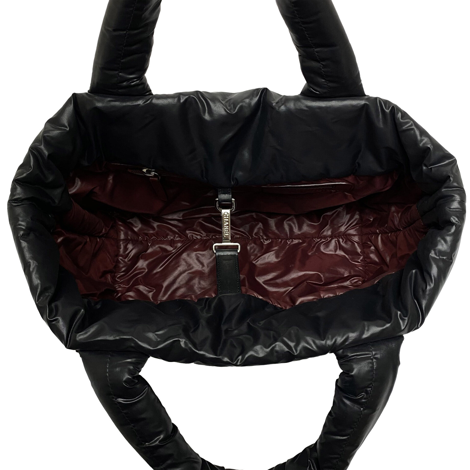Bolsa Chanel Coco Cocoon Nylon Matelassê Preta