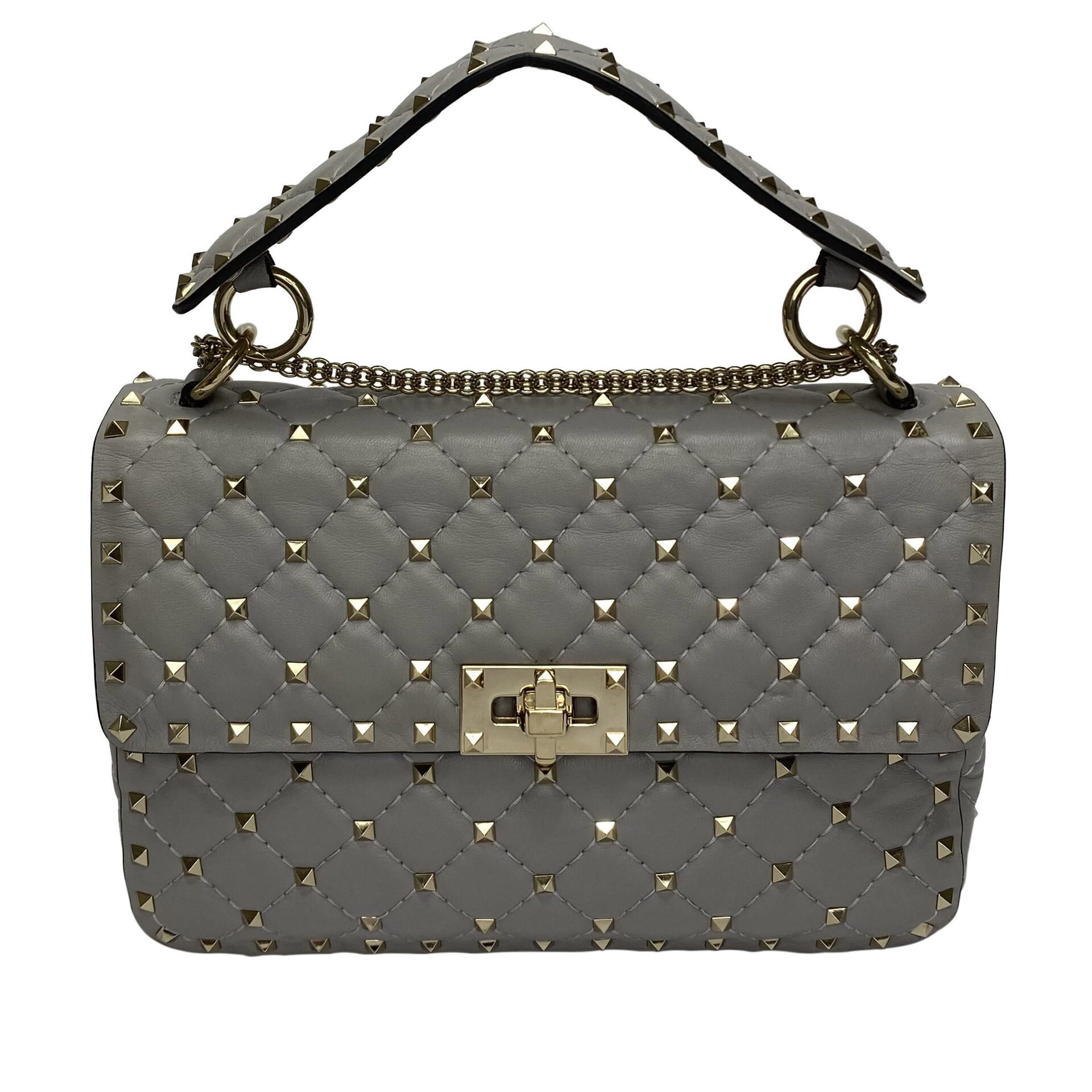Bolsa Valentino Garavani Rockstud Cinza