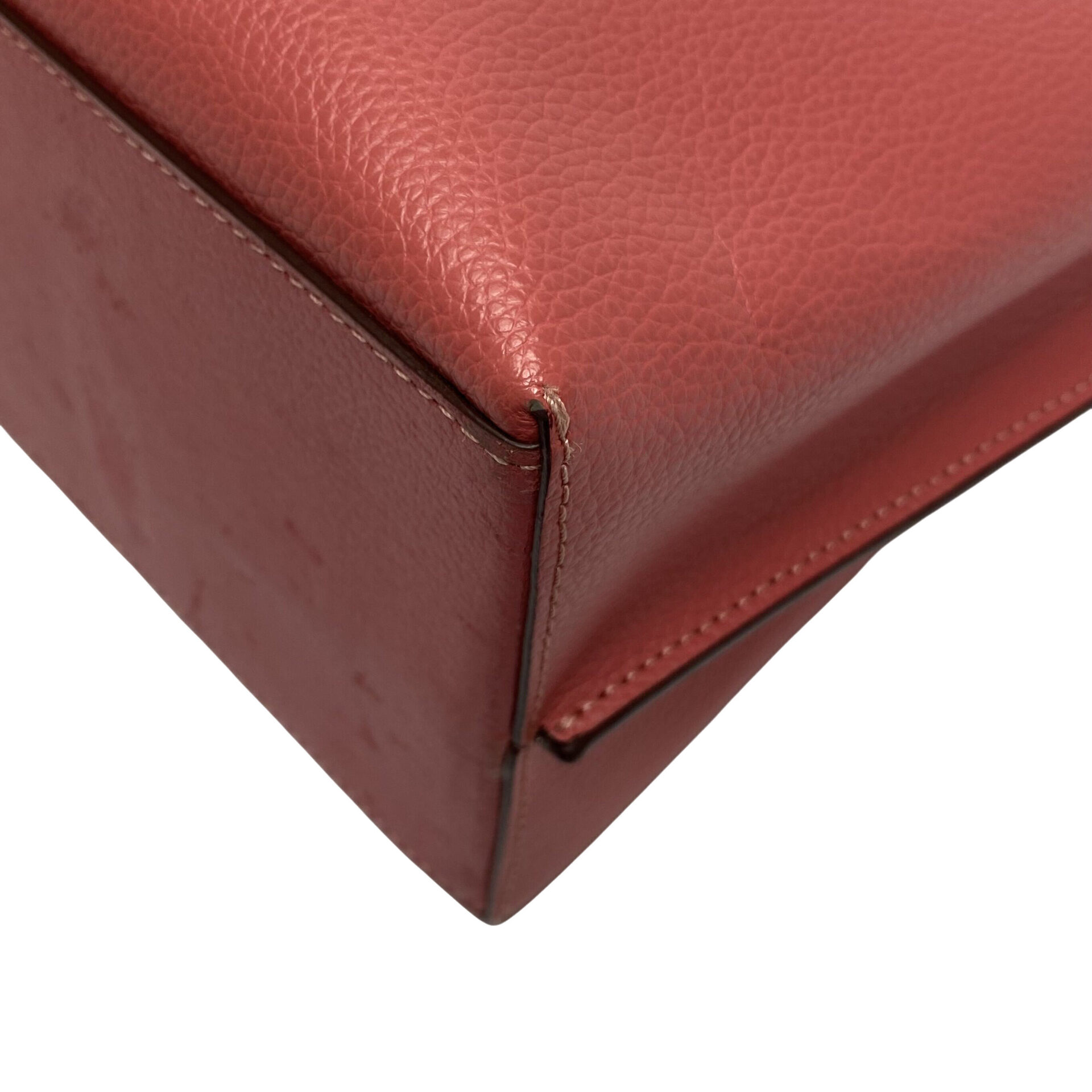 Bolsa Coach Couro Rosa