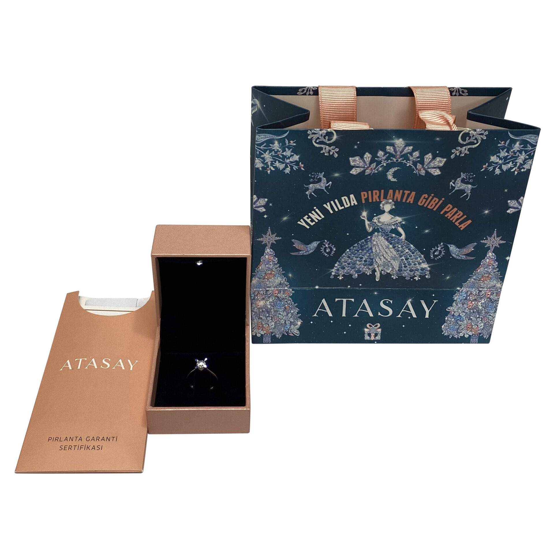 Anel Atasay Solitário - 0.50 ct.