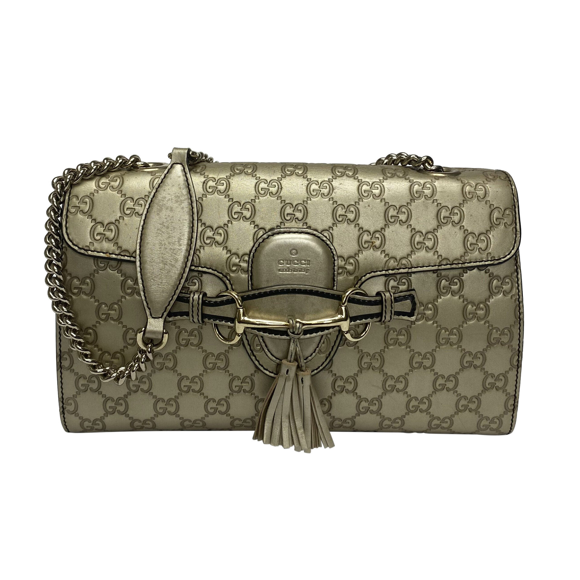 Bolsa Gucci Emily Metalizada