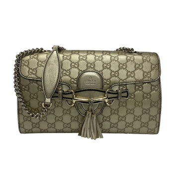 Bolsa Gucci Emily Metalizada