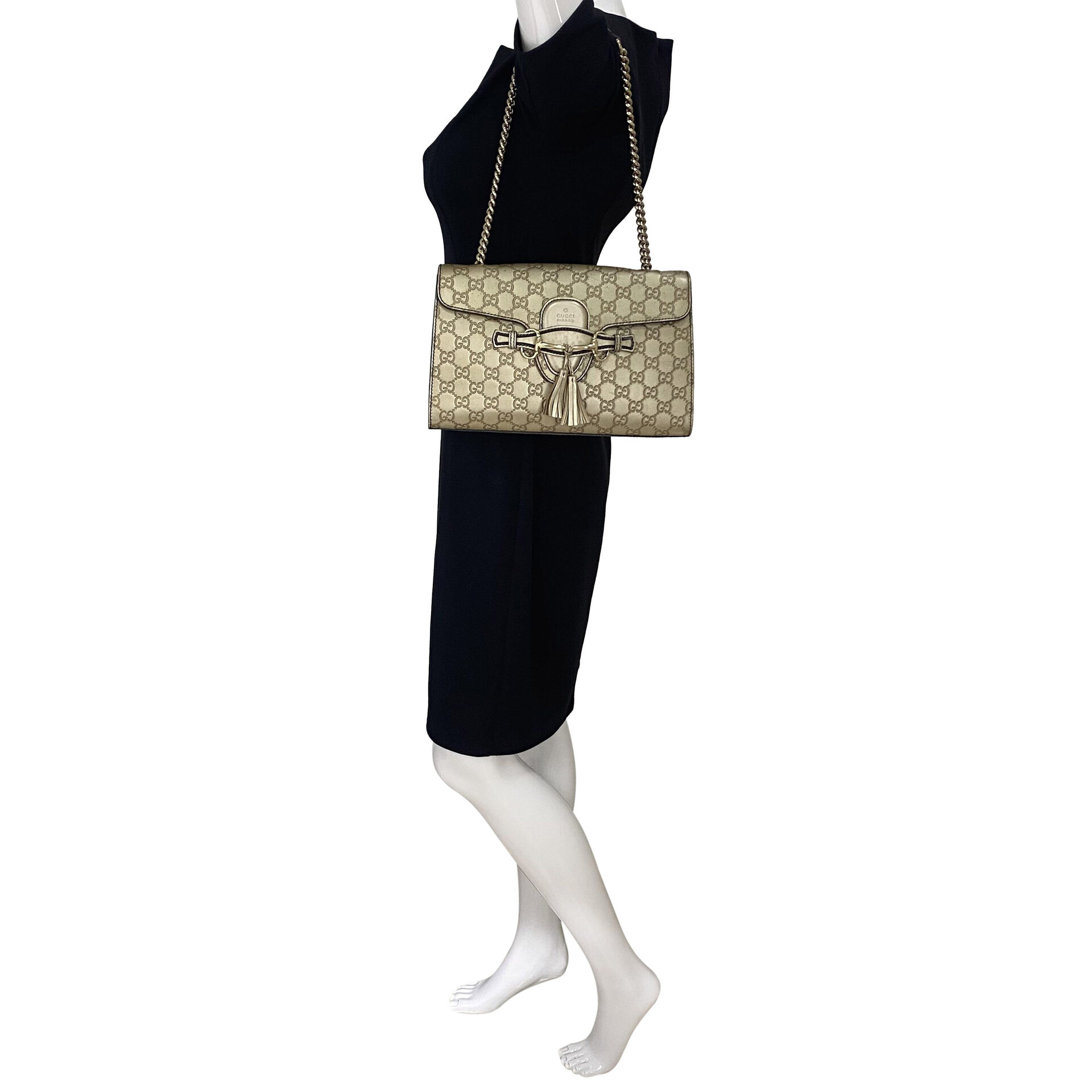 Bolsa Gucci Emily Metalizada