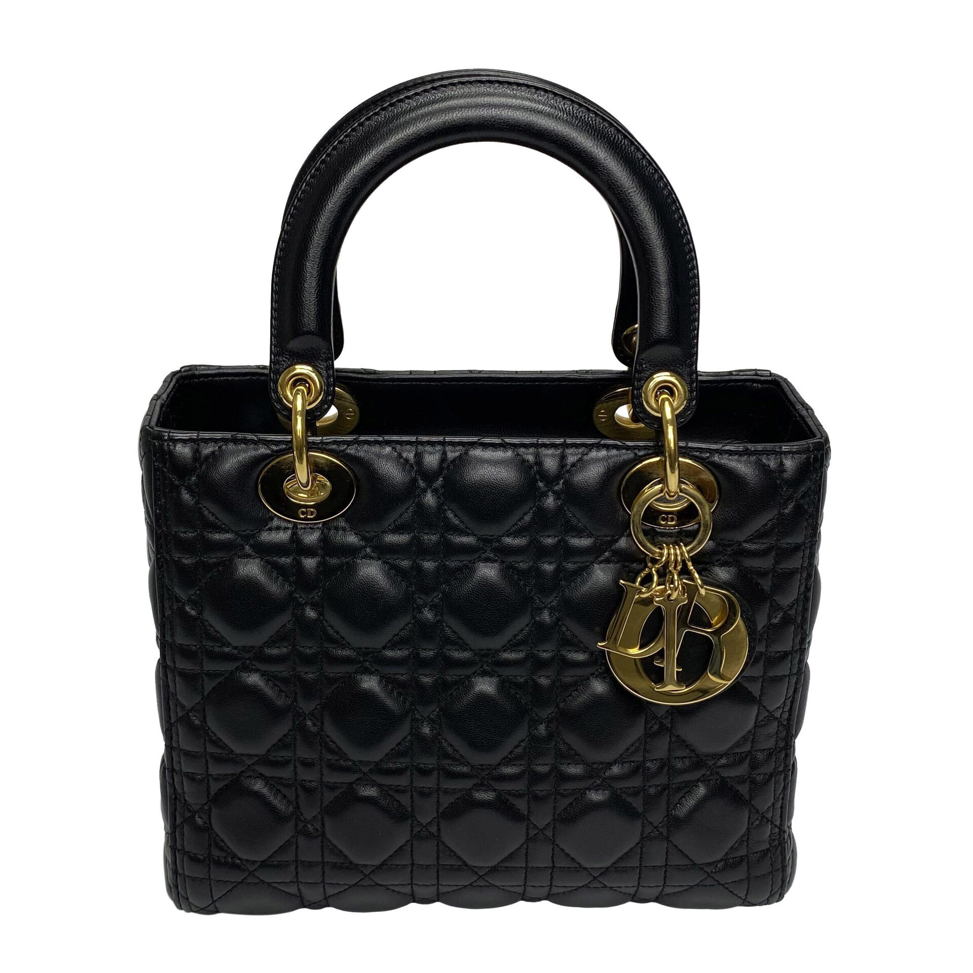 Bolsa Christian Dior Lady Dior Preta