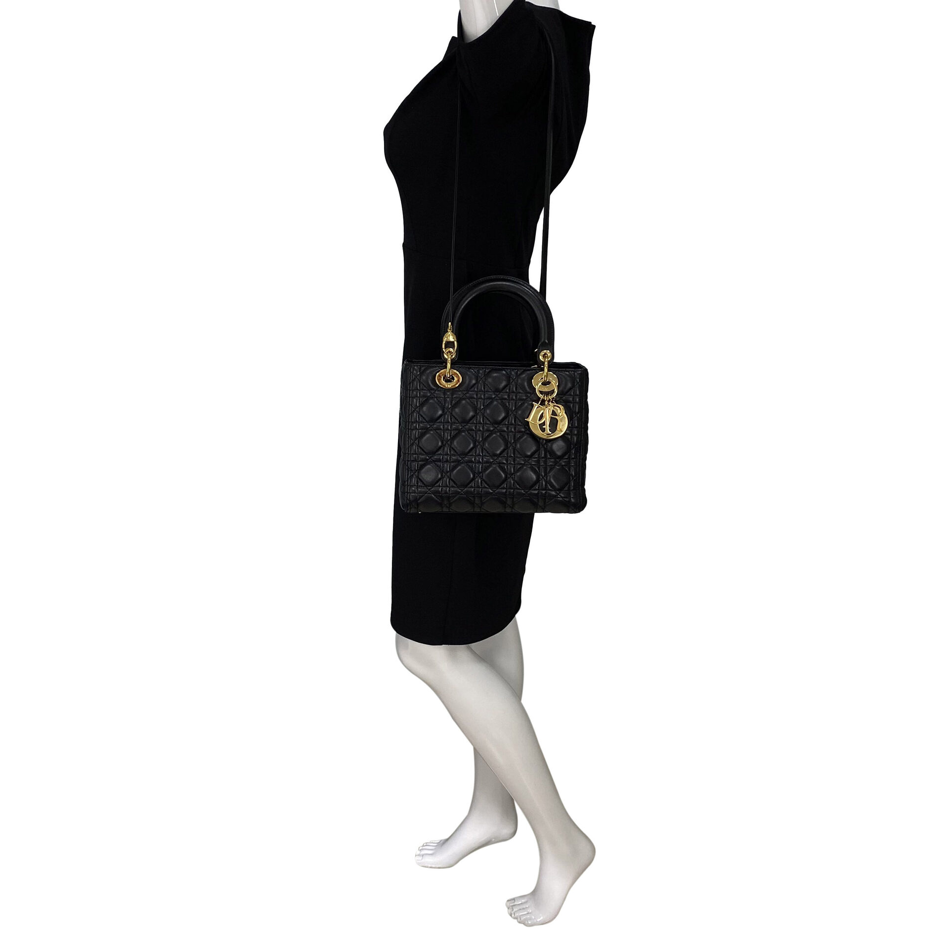 Bolsa Christian Dior Lady Dior Preta