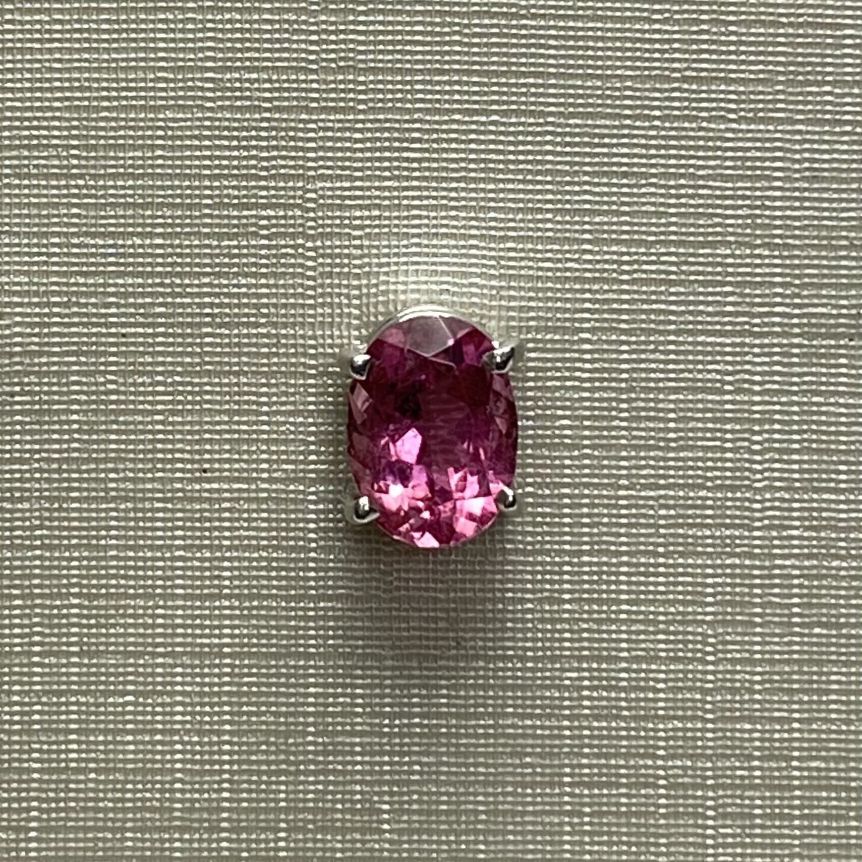 Par de Brincos Turmalina Rosa