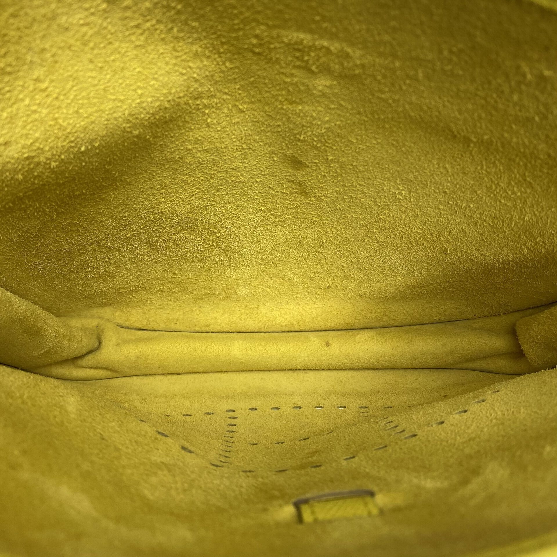 Bolsa Hermès Évelyne 29 Clemence Amarela