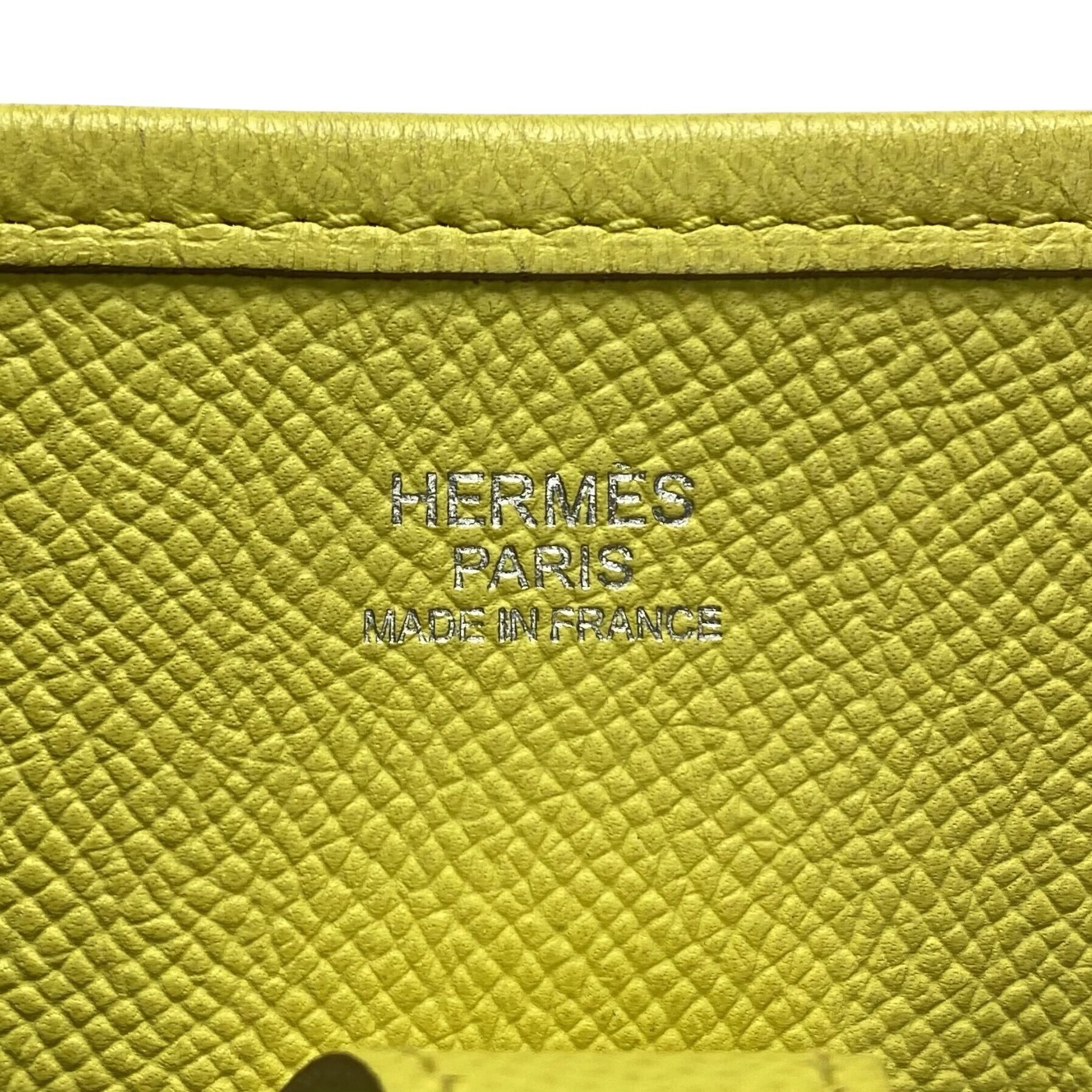 Bolsa Hermès Évelyne 29 Clemence Amarela