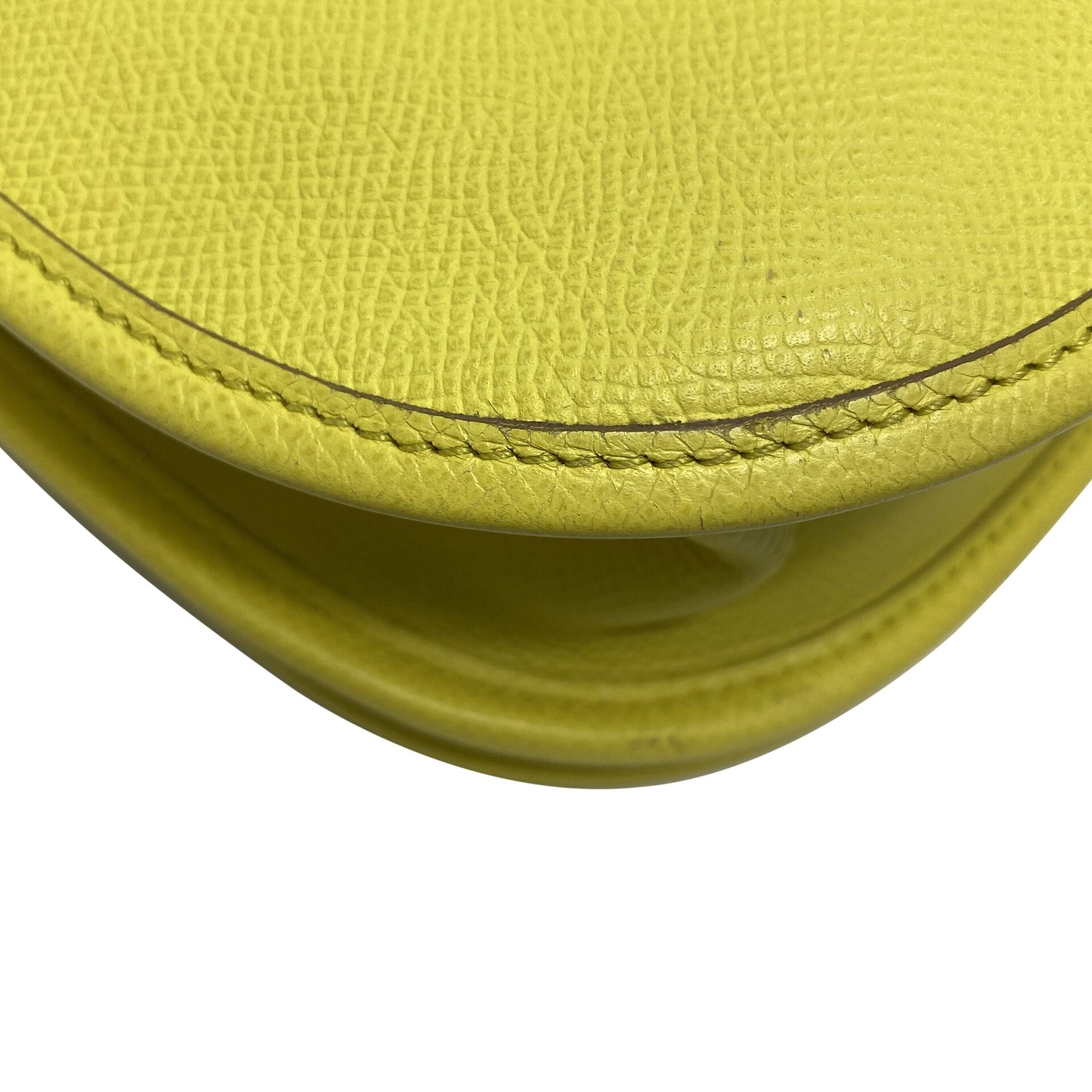Bolsa Hermès Évelyne 29 Clemence Amarela