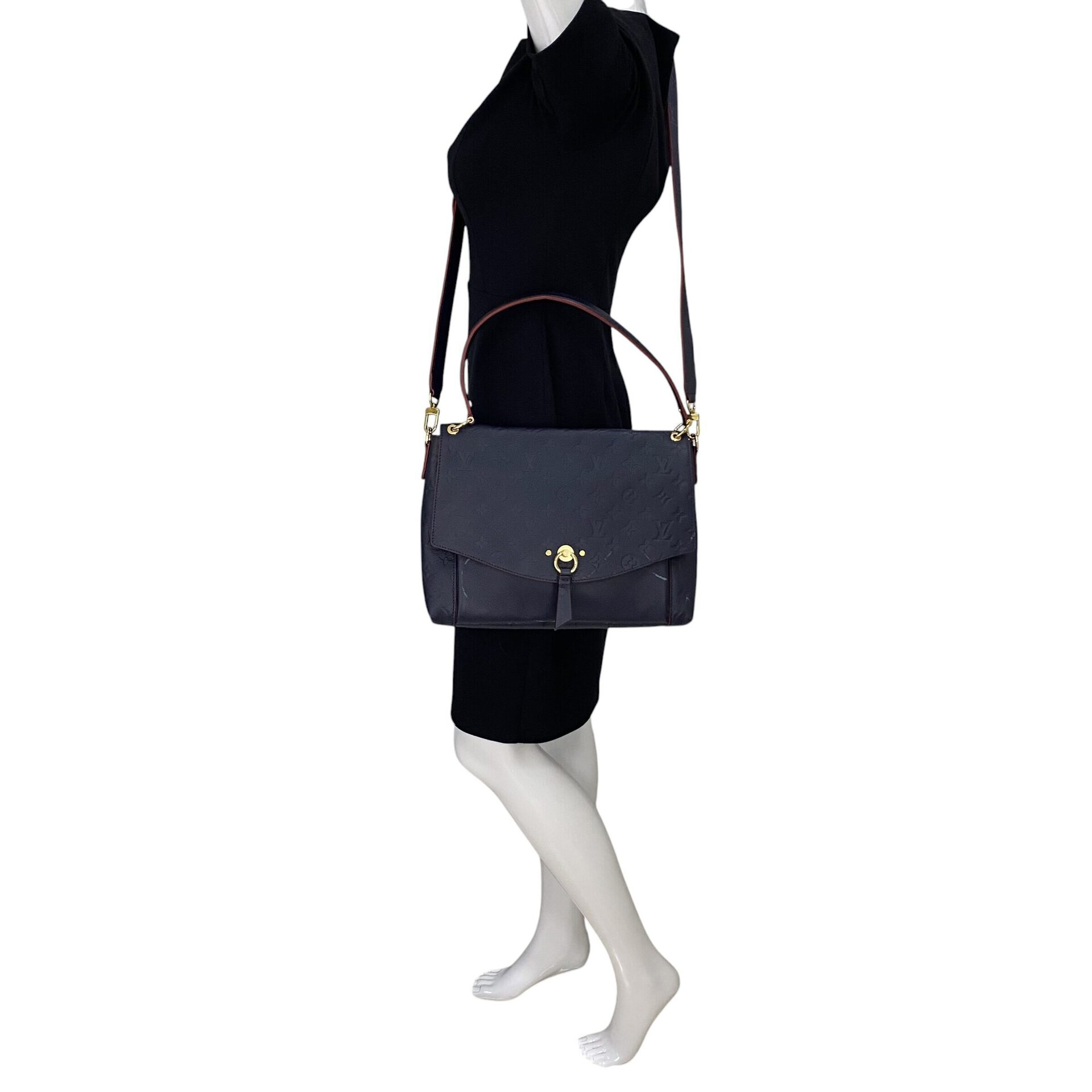 Bolsa Louis Vuitton Blanche Empreinte Azul Marinho