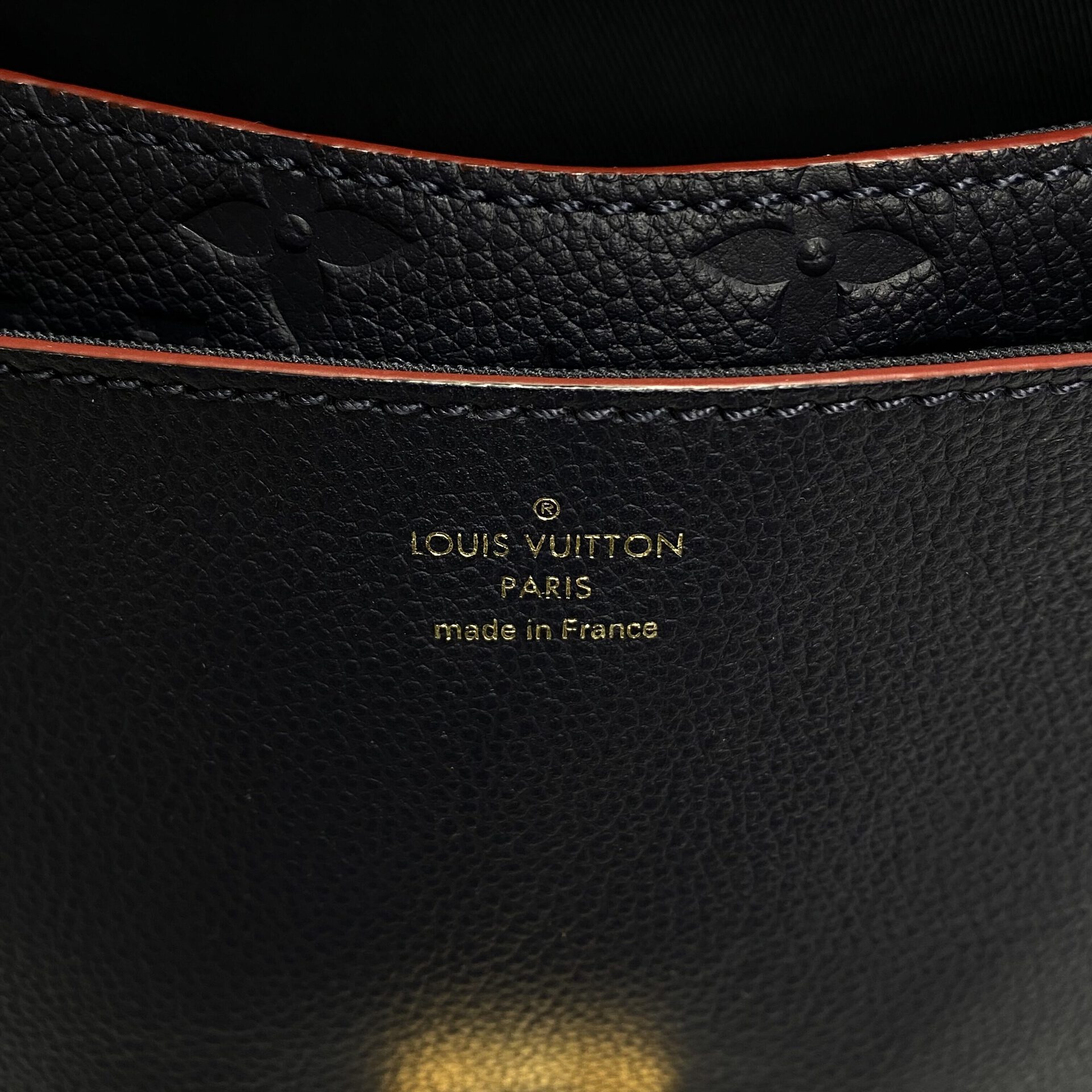 Bolsa Louis Vuitton Blanche Empreinte Azul Marinho