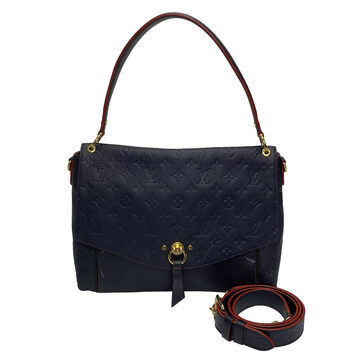 Bolsa Louis Vuitton Blanche Empreinte Azul Marinho