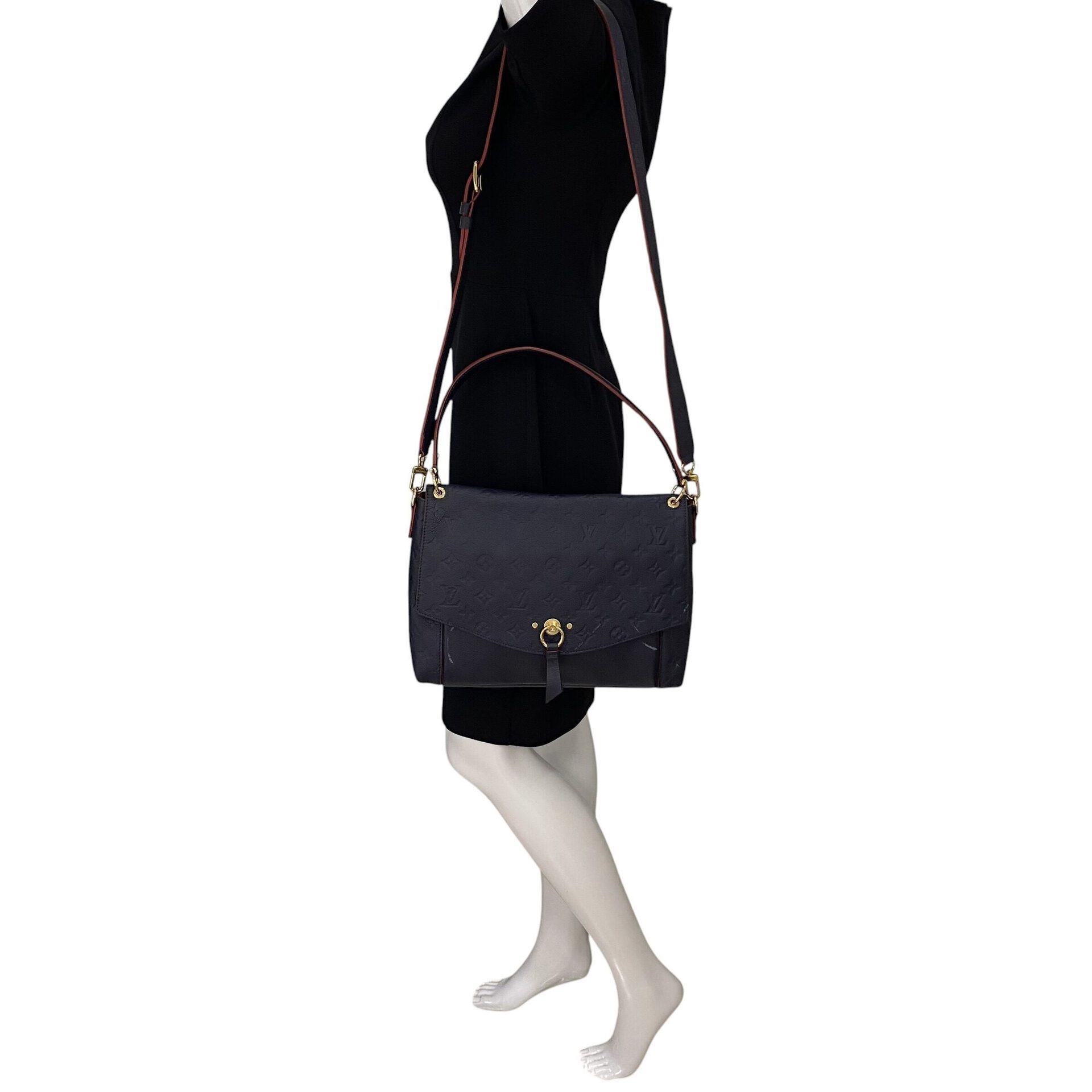 Bolsa Louis Vuitton Blanche Empreinte Azul Marinho
