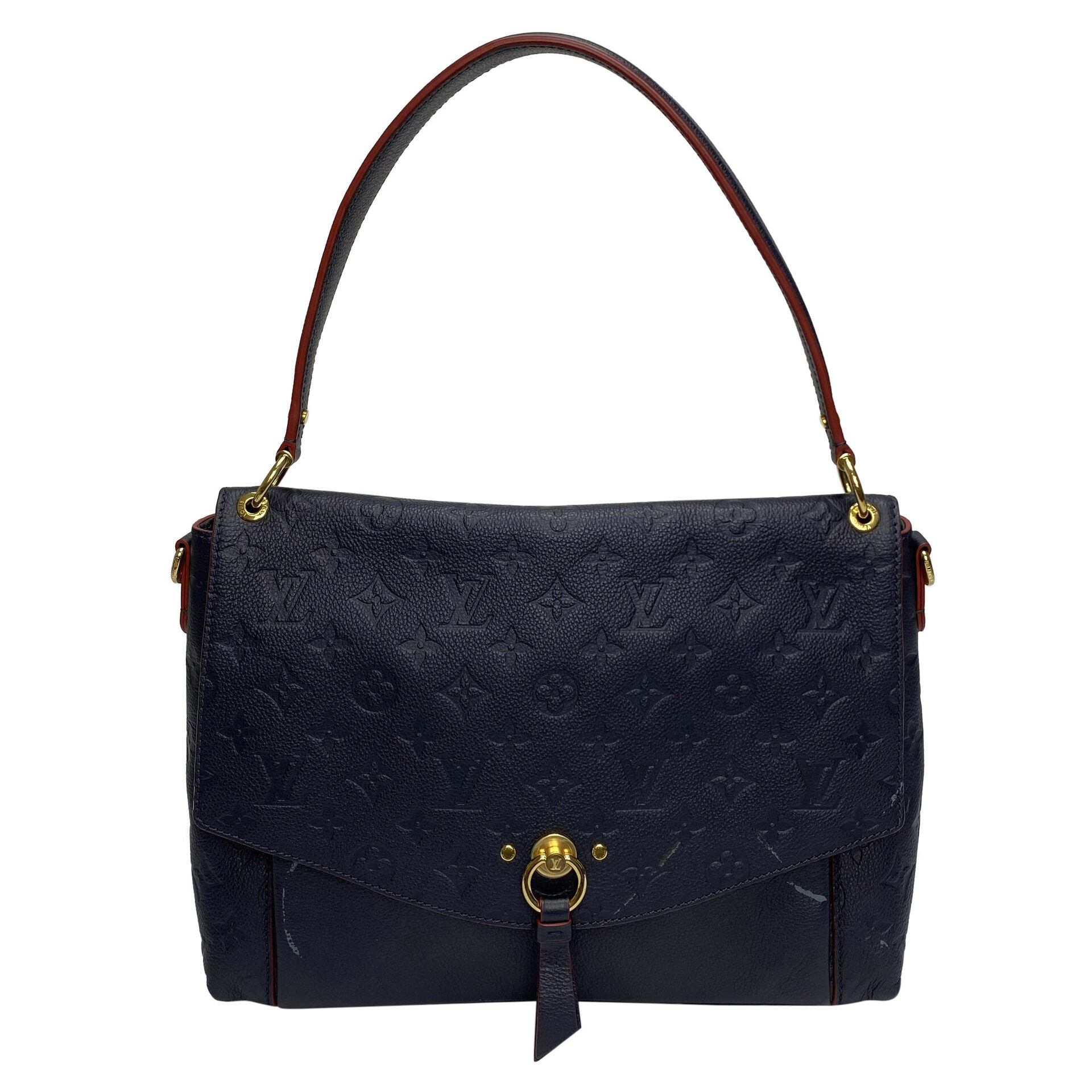 Bolsa Louis Vuitton Blanche Empreinte Azul Marinho