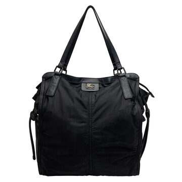 Bolsa Burberry Buckleigh Packable Nylon Preta