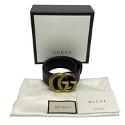 Cinto Gucci GG Marmont Preto