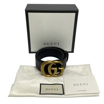 Cinto Gucci GG Marmont Preto