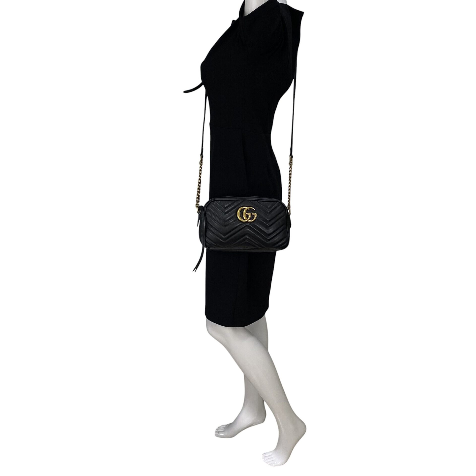 Bolsa Gucci GG Marmont Preta
