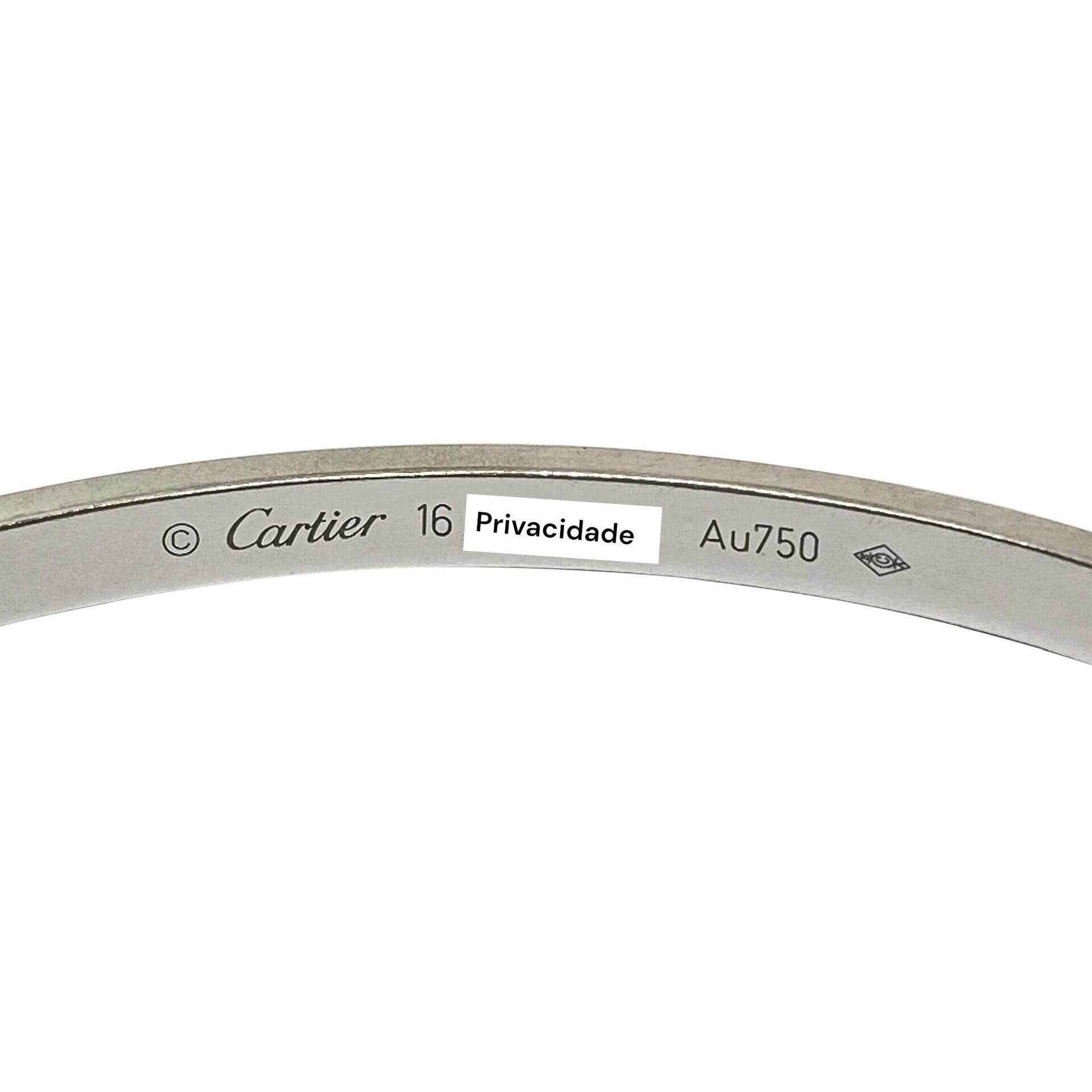 Pulseira Cartier LOVE 6 Diamantes - Pequeno