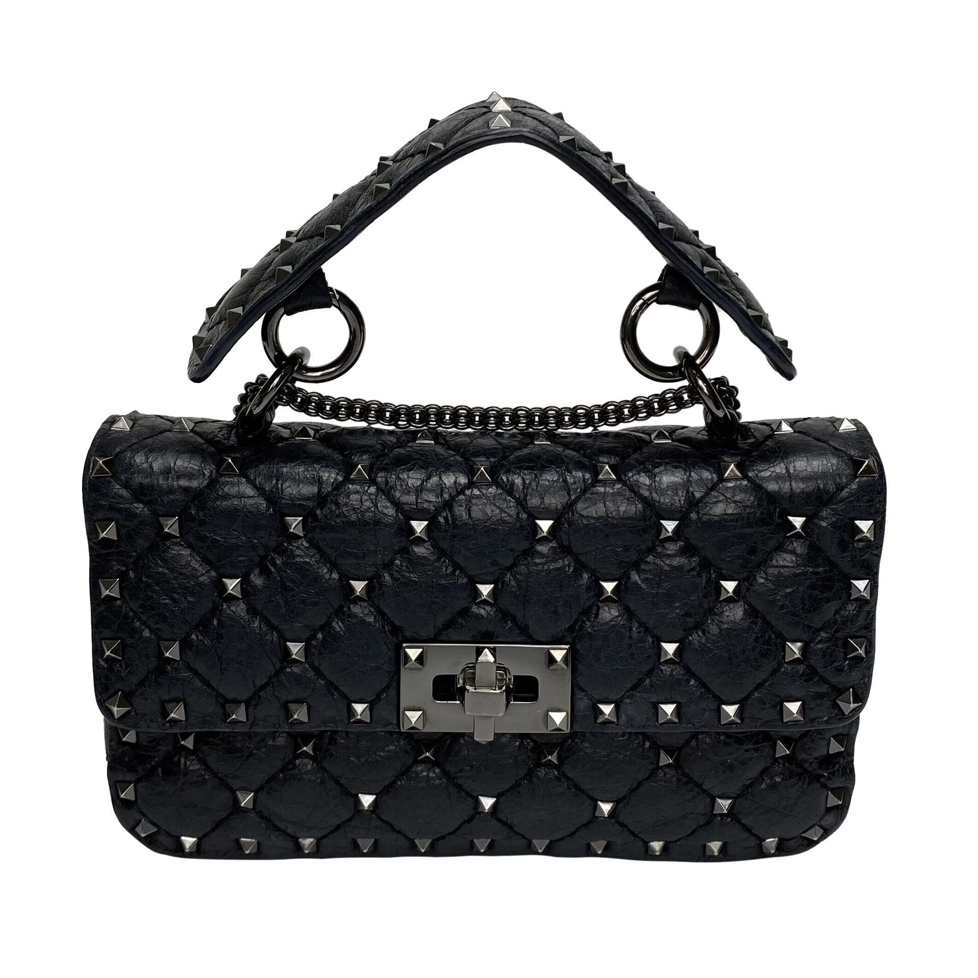 Bolsa Valentino Garavani Rockstud Preta