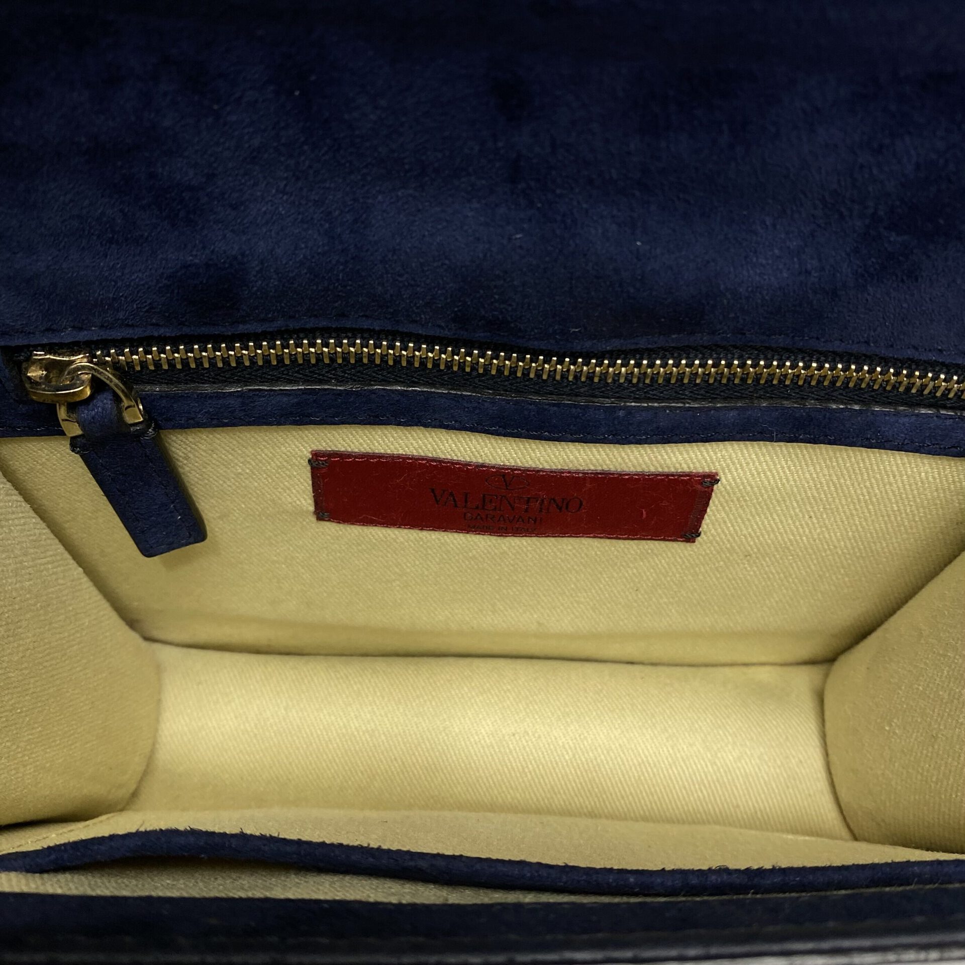 Bolsa Valentino Garavani Glam Lock Azul Marinho