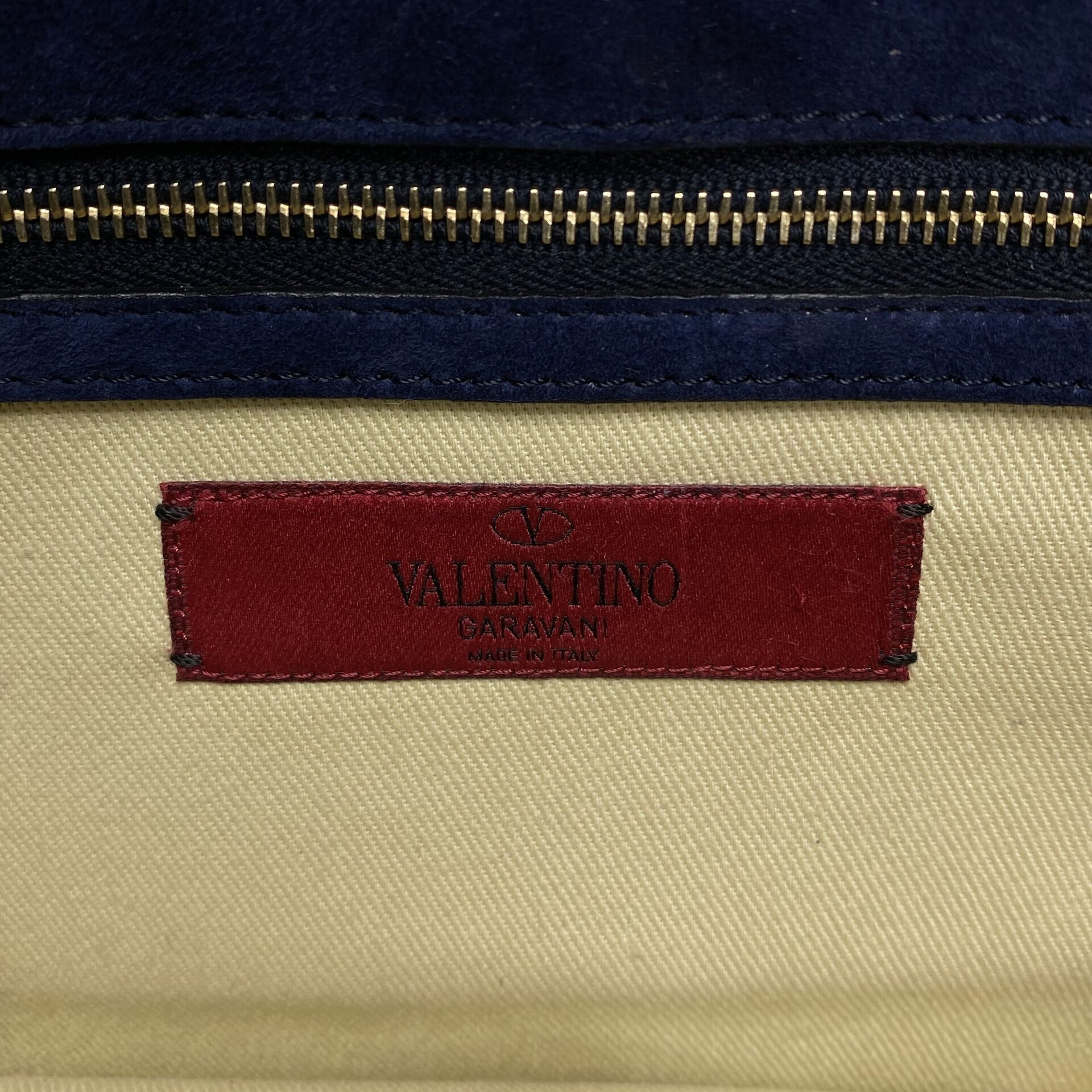 Bolsa Valentino Garavani Glam Lock Azul Marinho