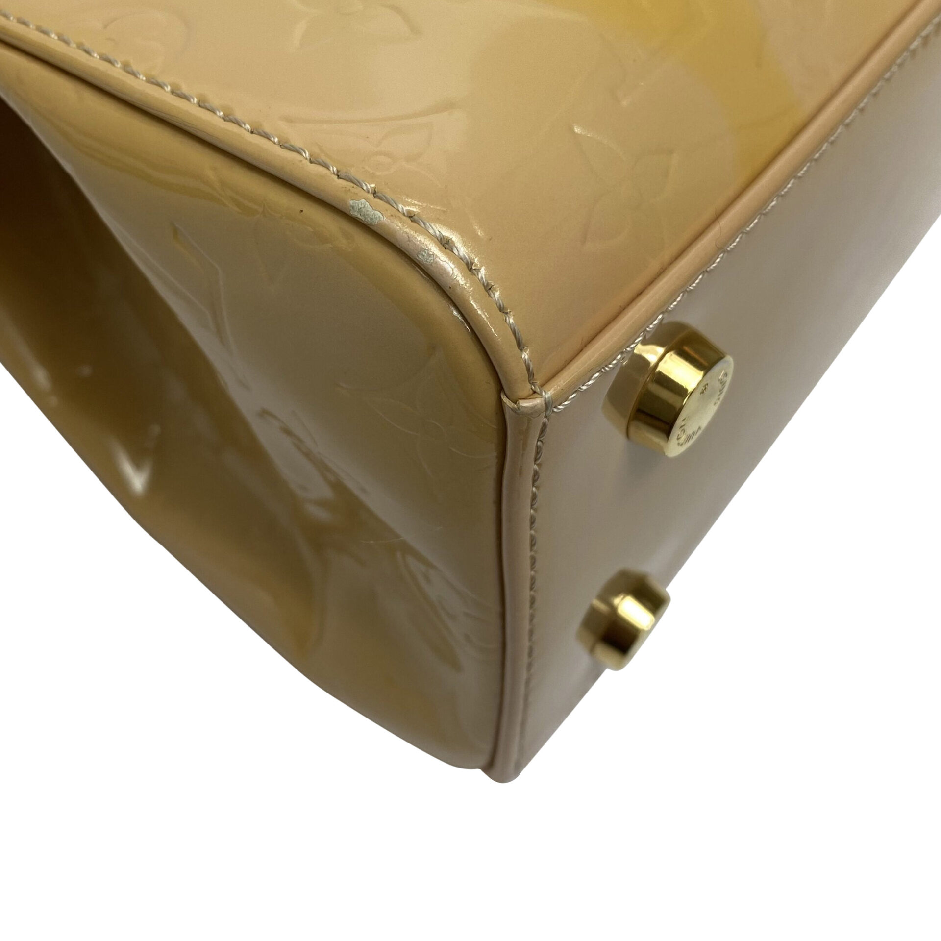 Bolsa Louis Vuittton Brea Verniz Bege