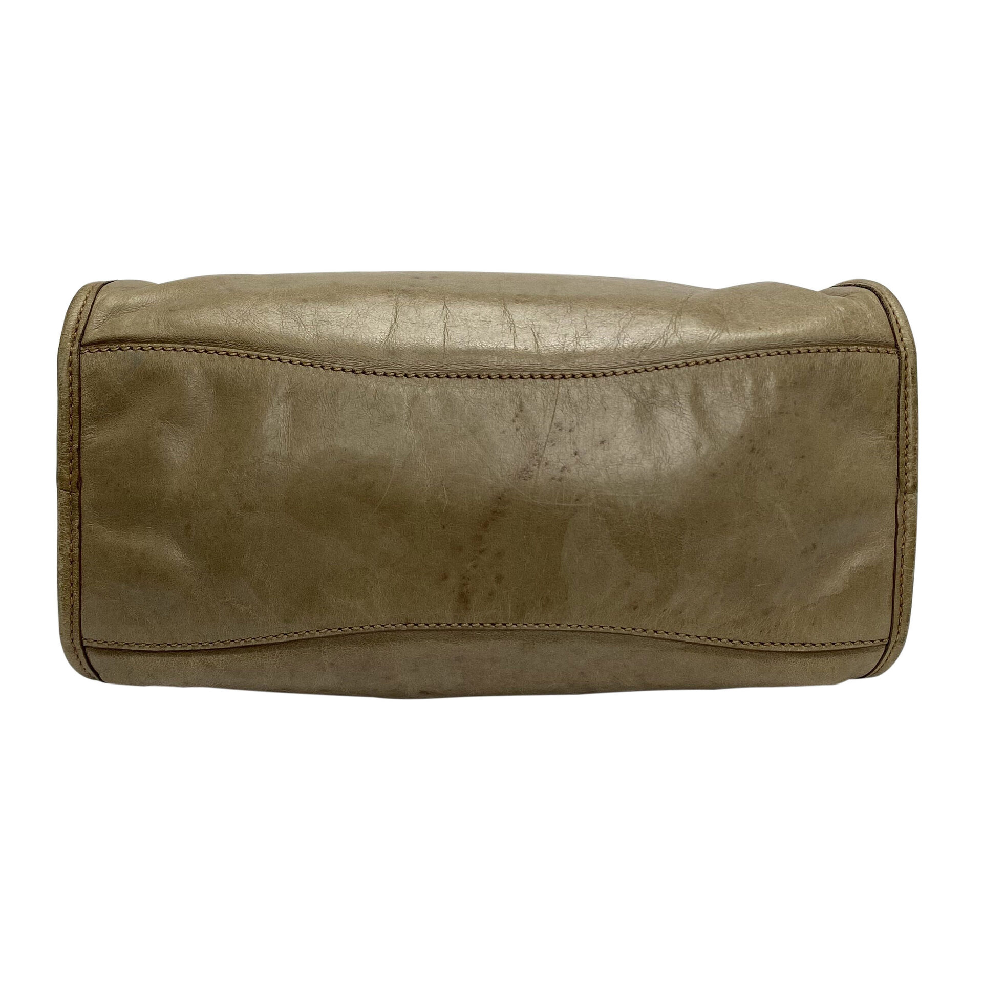Bolsa Miu Miu Vitello Shine Bege