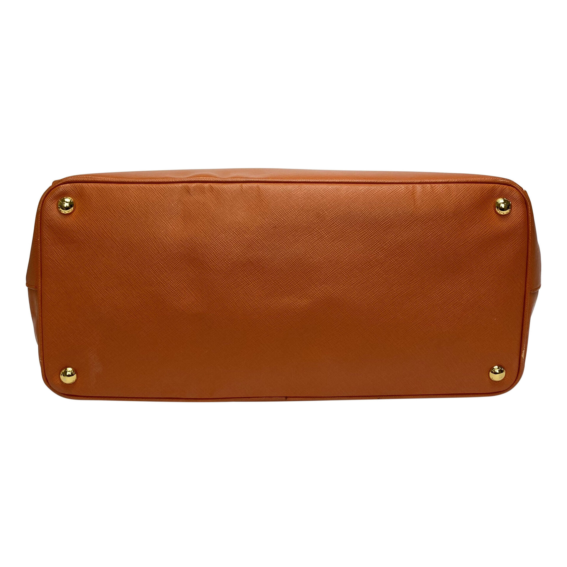 Bolsa Prada Galleria Couro Saffiano Laranja