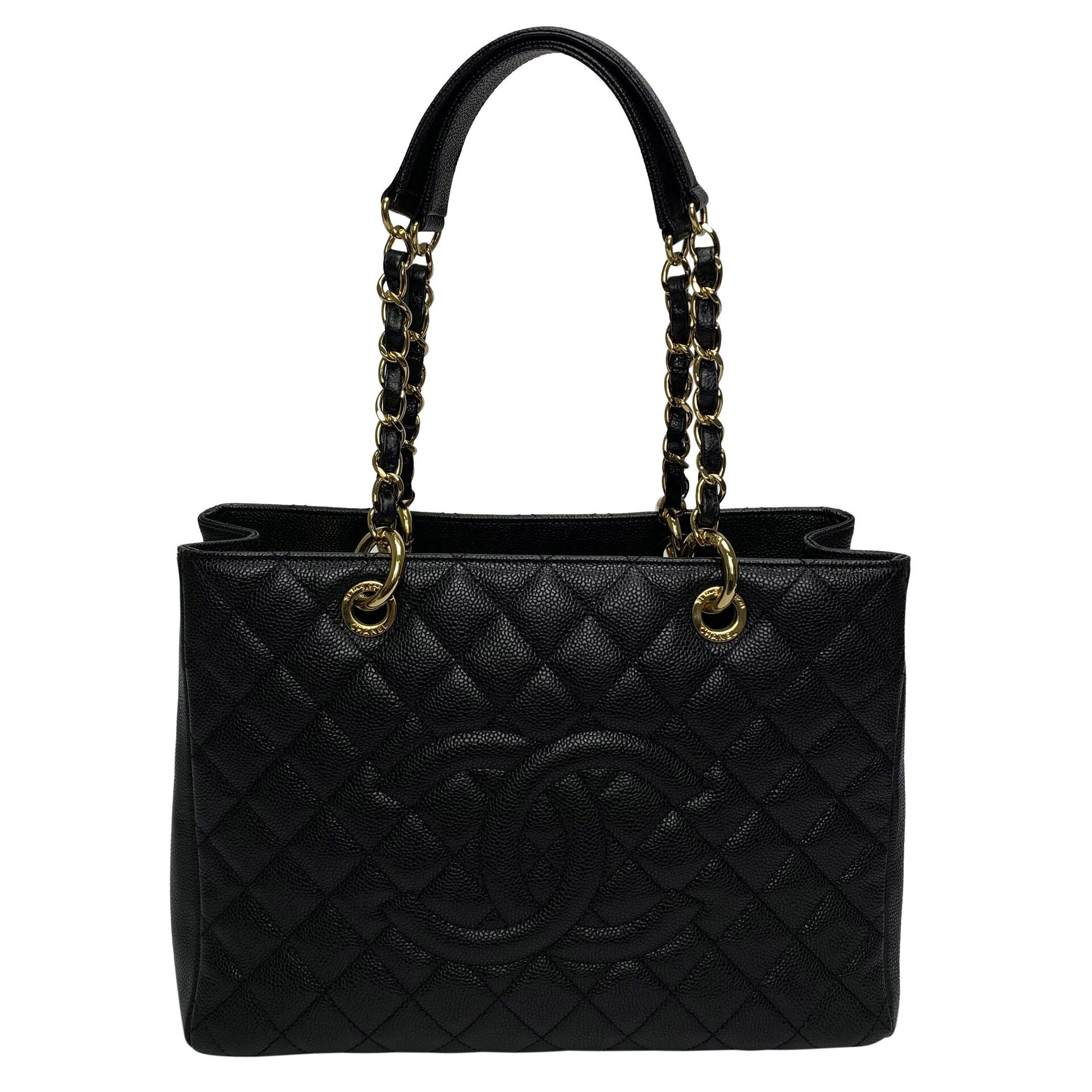 Bolsa Chanel Grand Shopping Tote GST Preta