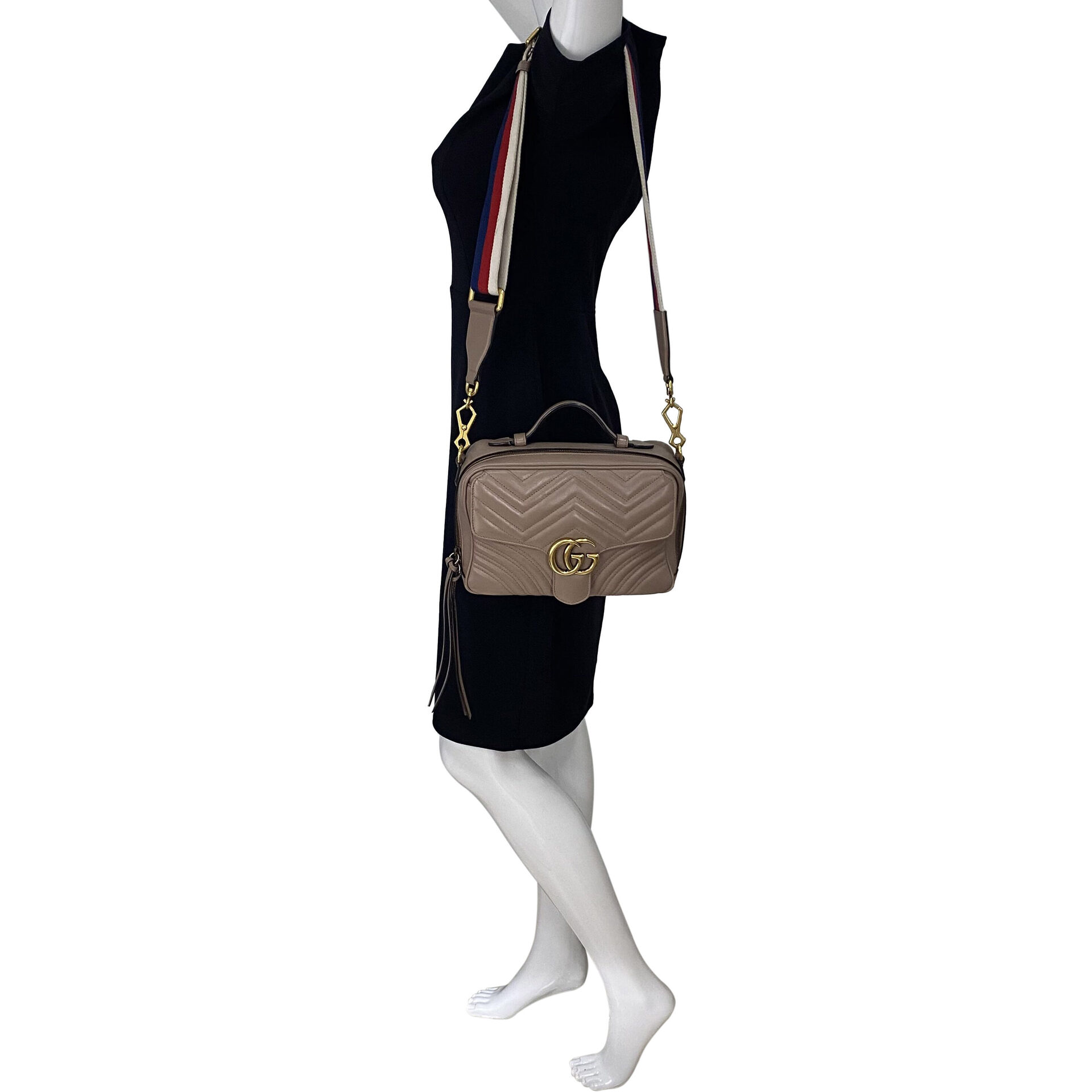 Bolsa Gucci GG Marmont Nude