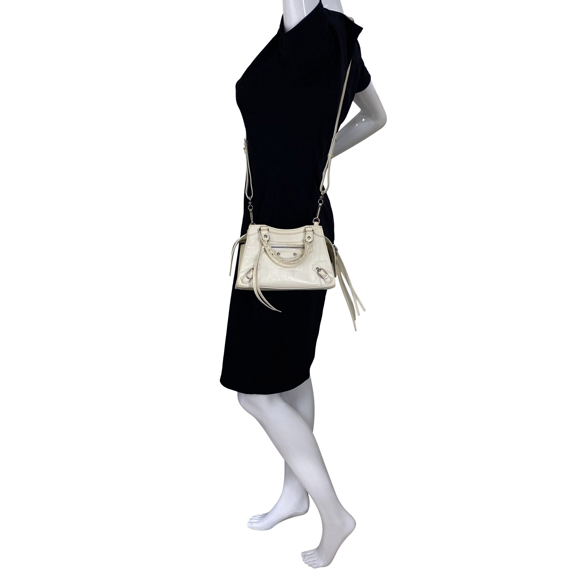 Bolsa Balenciga Neo Classic City Off White