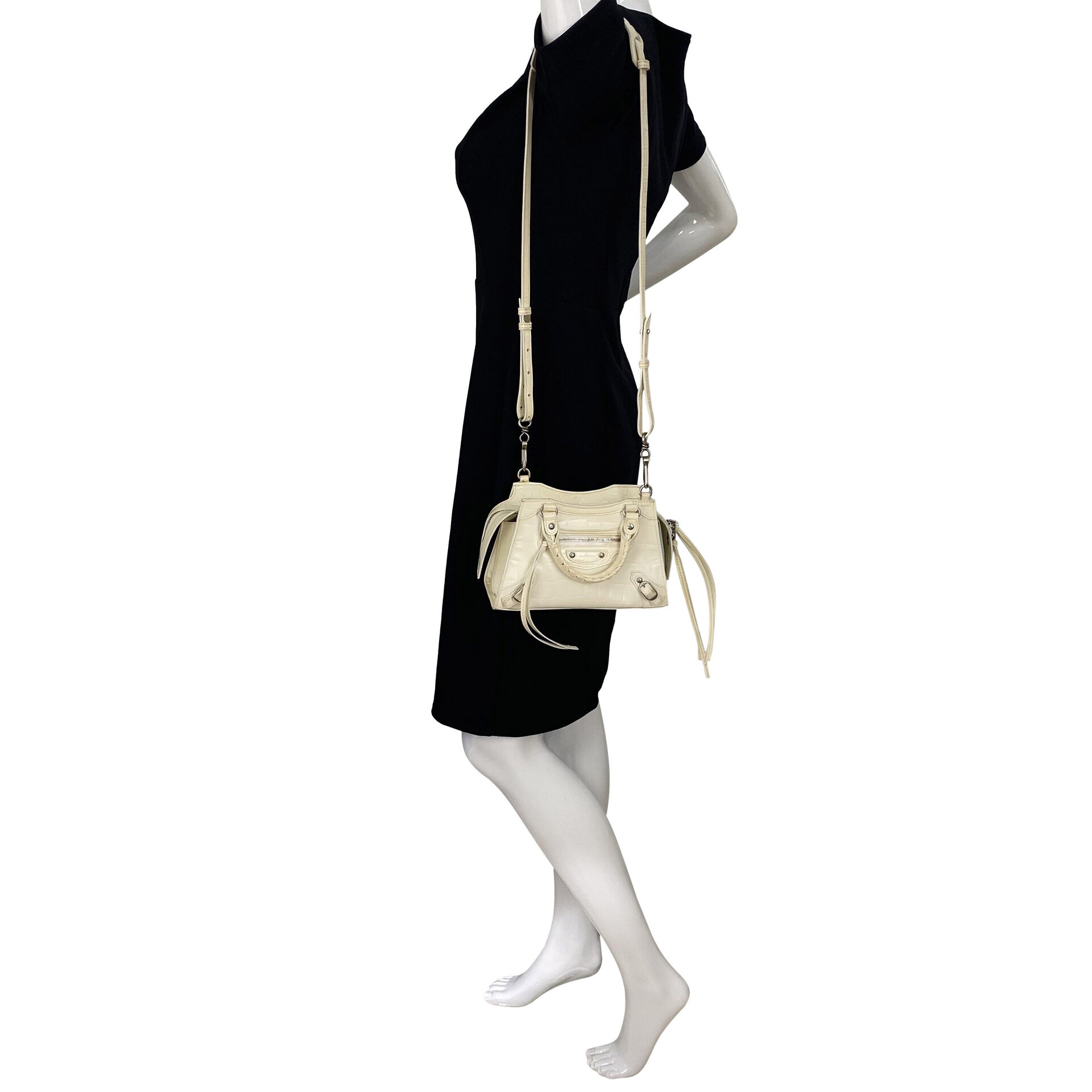 Bolsa Balenciga Neo Classic City Off White