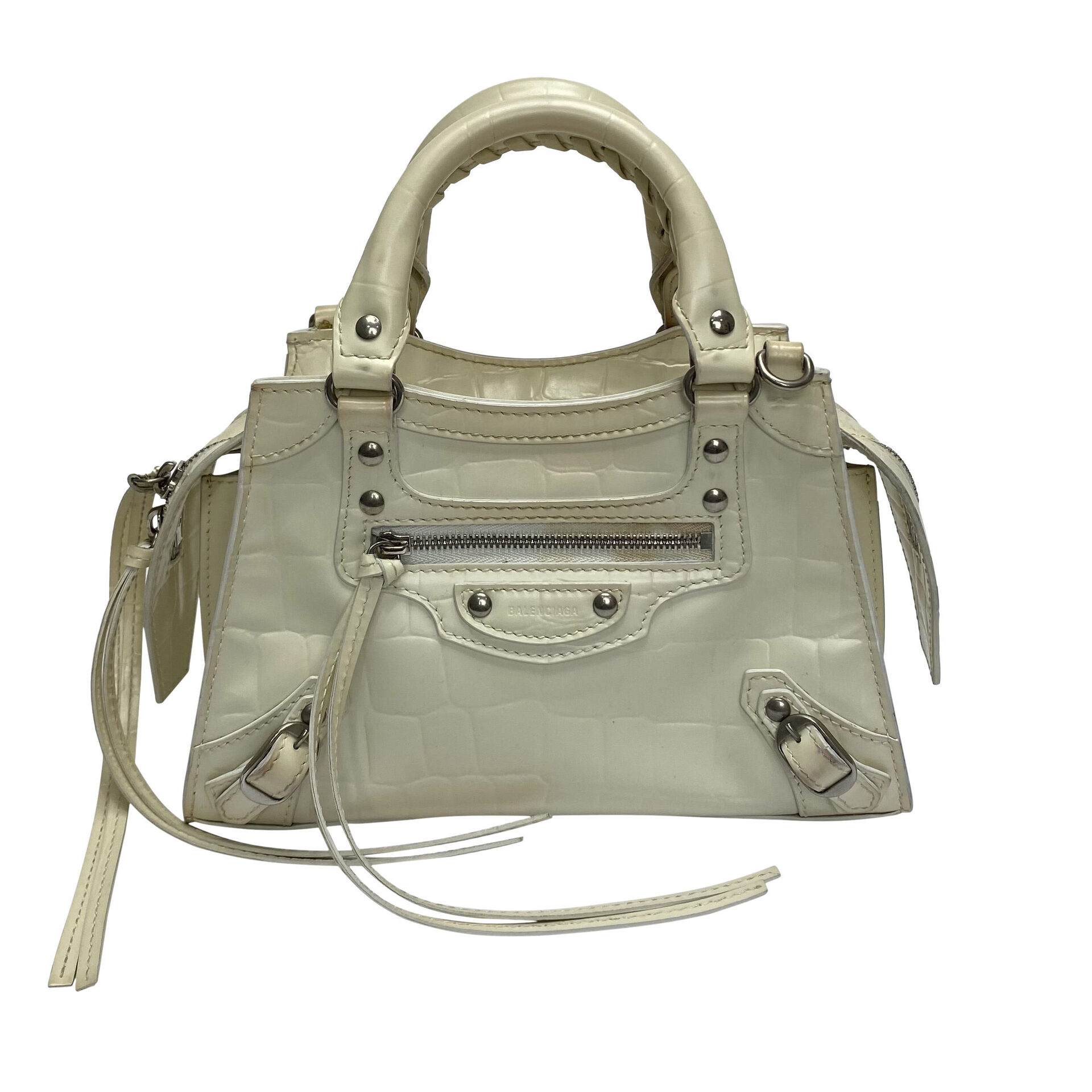 Bolsa Balenciga Neo Classic City Off White