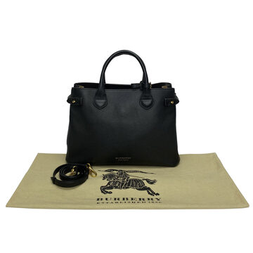 Bolsa Burberry Banner Couro Preta