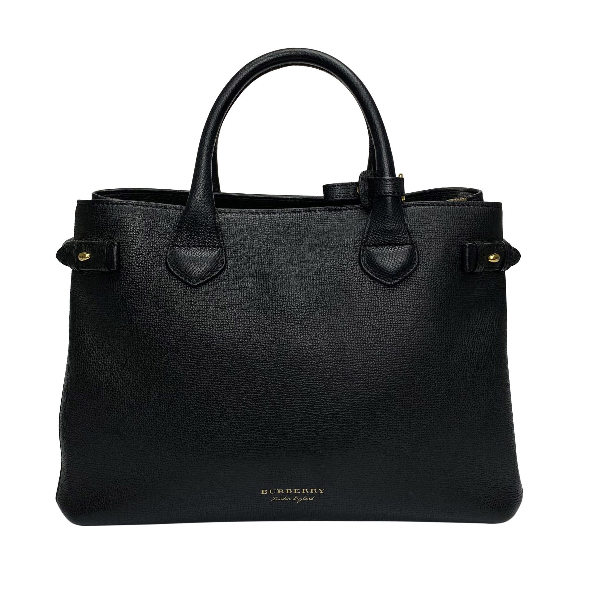 Bolsa Burberry Banner Couro Preta