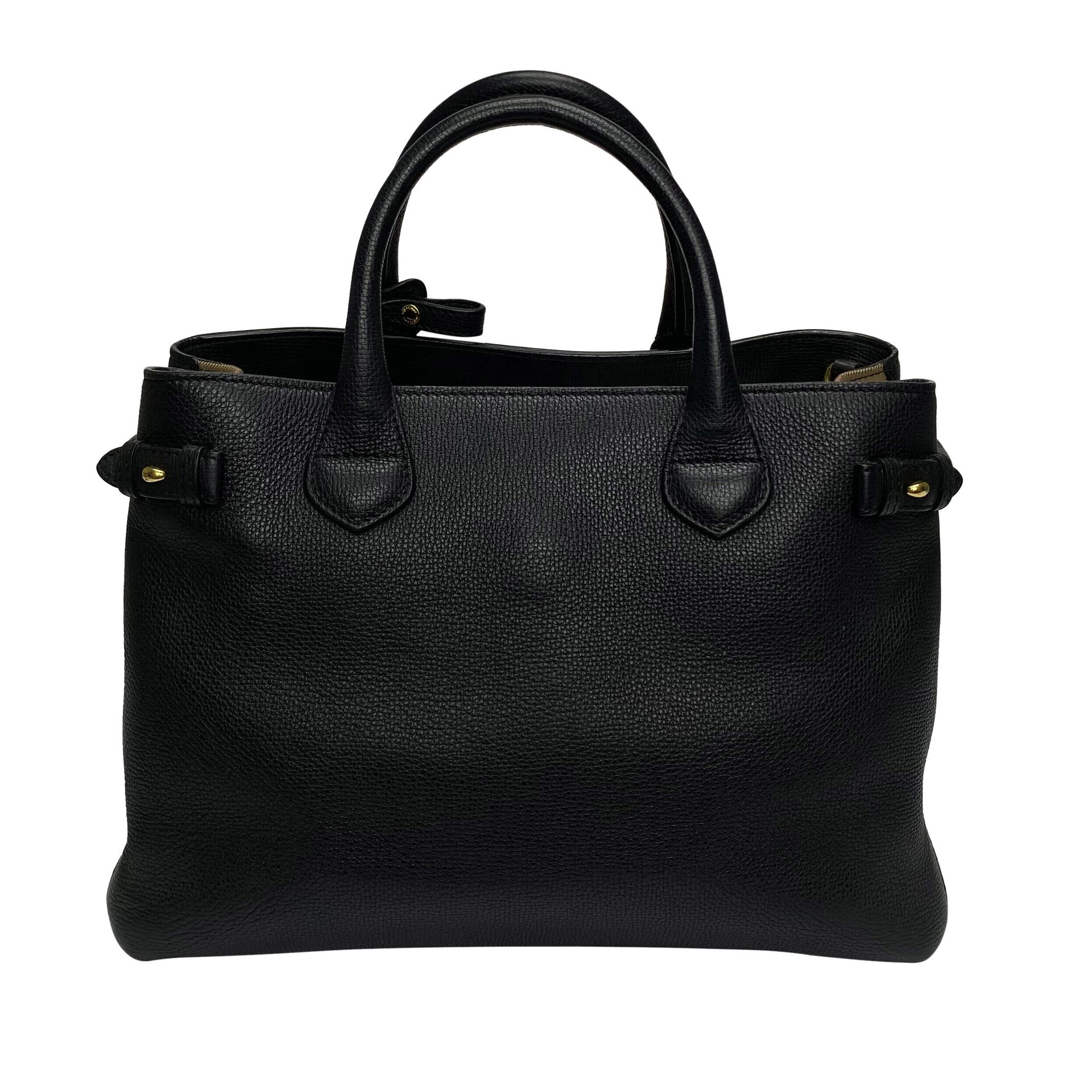 Bolsa Burberry Banner Couro Preta