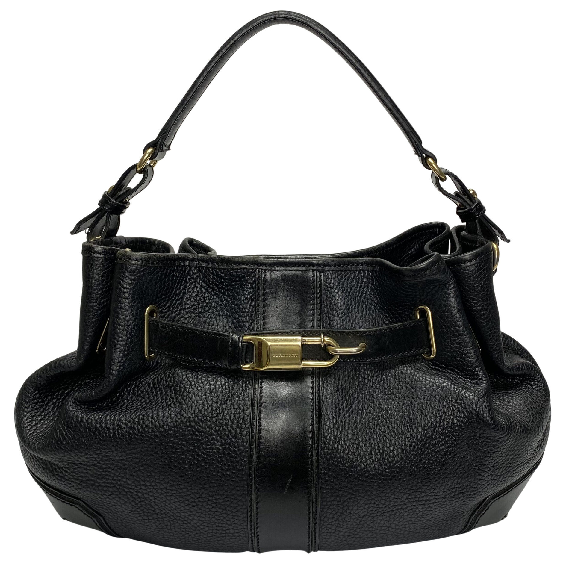 Bolsa Burberry Willenmore Couro Preto