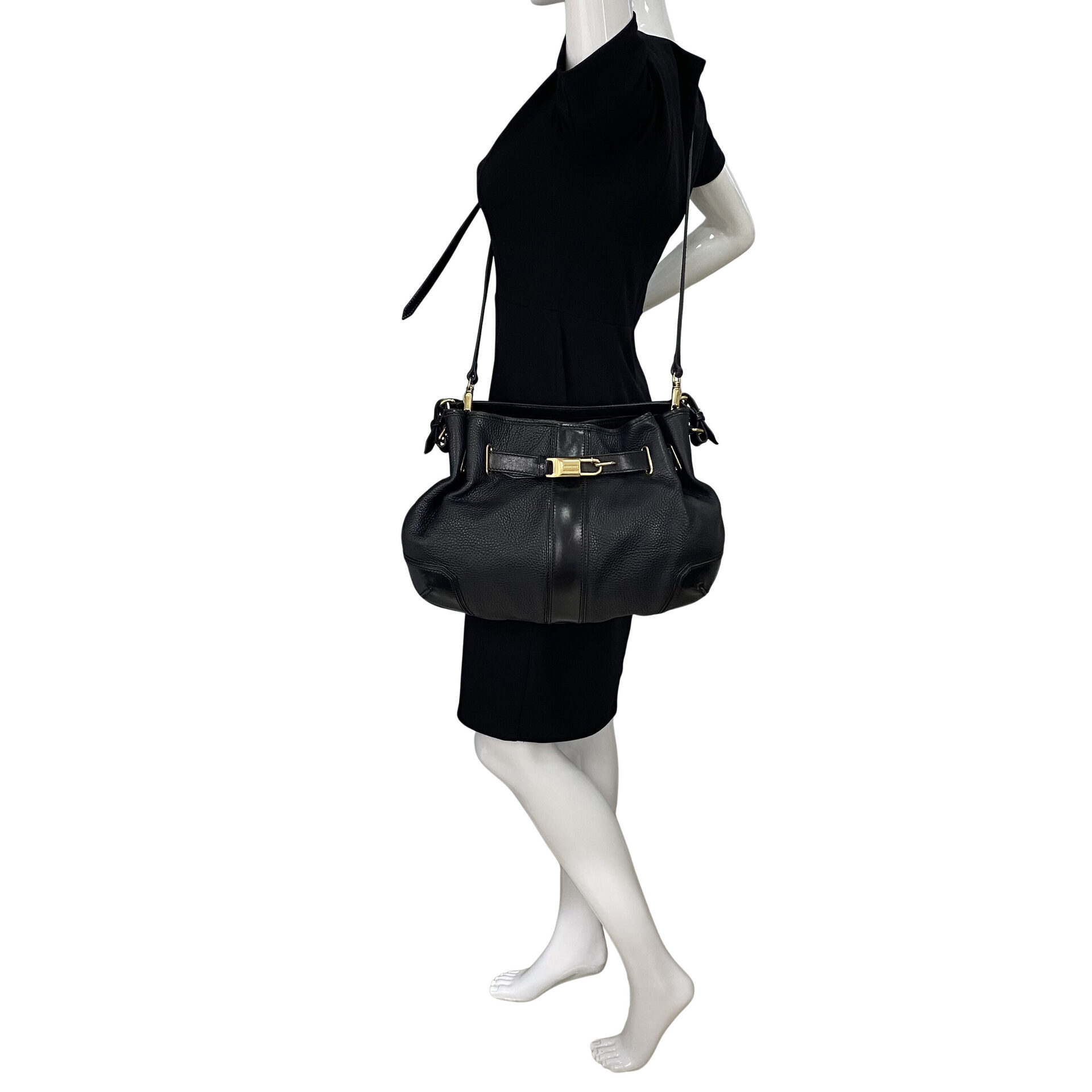 Bolsa Burberry Willenmore Couro Preto