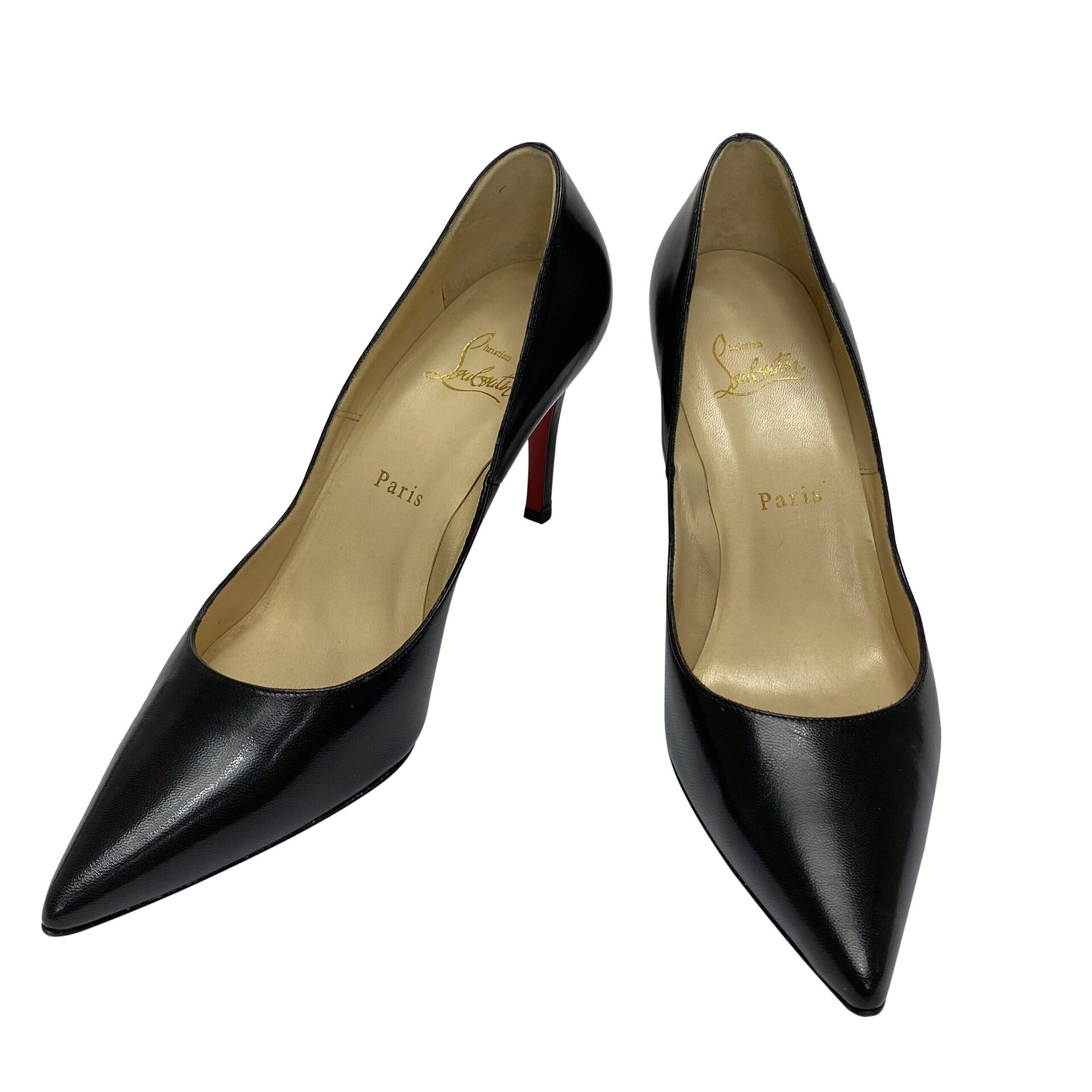 Scarpin Christian Louboutin Couro Preto